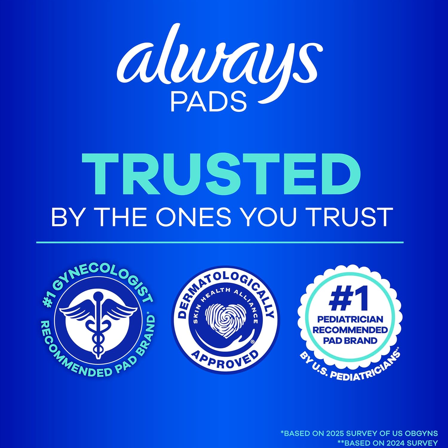 Always Ultra Thin Feminine Pads with Wings for Women, Size 3, Extra Long Super Absorbency, Unscented, Up to 100% Leak-Free Protection, 84 Count Total