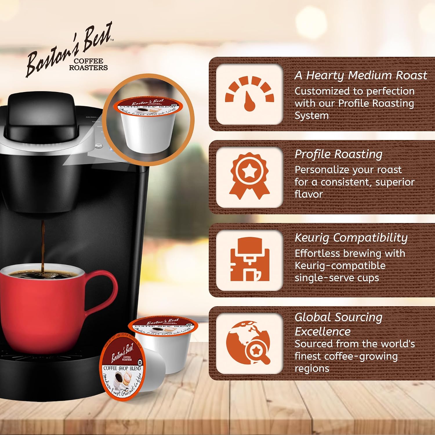 Boston’s Best - Aloha Coconut Flavored Delicious Gourmet Coffee Compatible with Keurig Coffee Maker, 1 Count (42 Single Serve Cups)