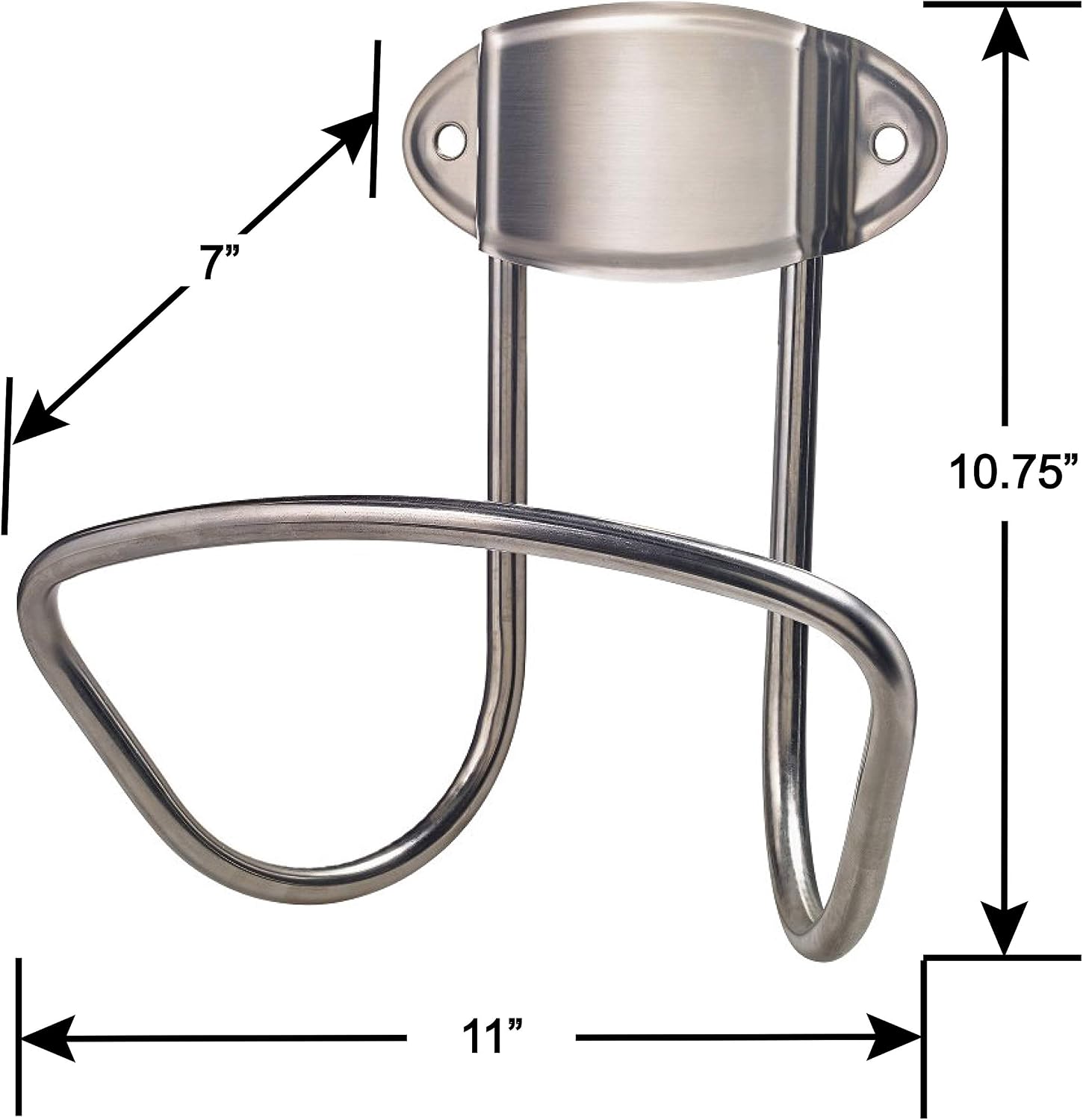 Liberty Garden 681 Hose Hanger, Holds 125-Feet of 5/8-Inch Hose - Stainless Steel
