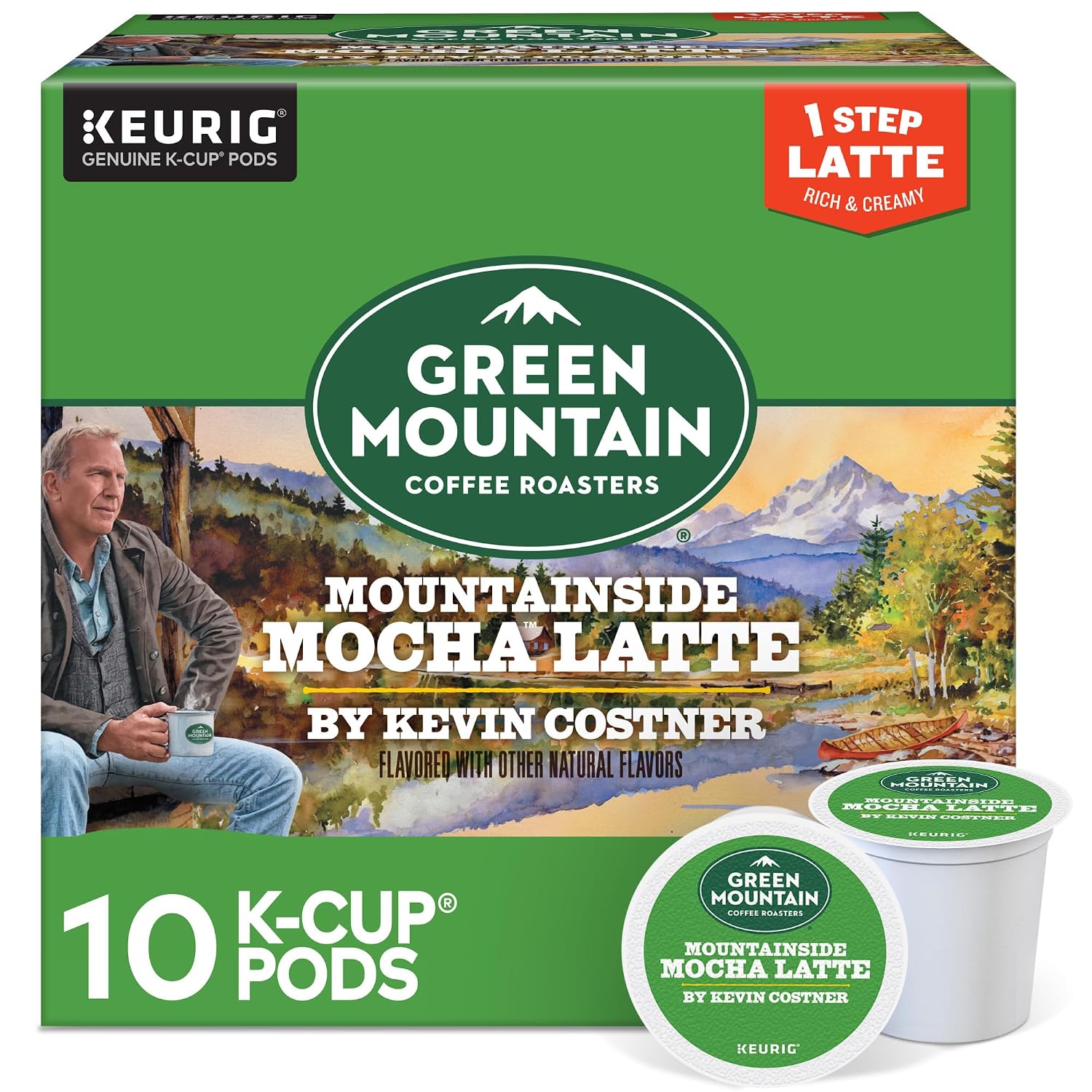Green Mountain Coffee Roasters Island Coconut, Single-Serve Keurig K-Cup Pod, Flavored Light Roast Coffee, 24 Count (Pack of 1)