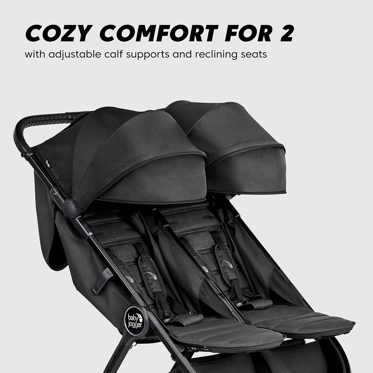 Baby Jogger® City Tour 2 Carry-On Approved Travel Stroller, Ultra-Compact Baby Stroller, Lightweight, Easy Fold, Baby Travel Essential, Pitch Black