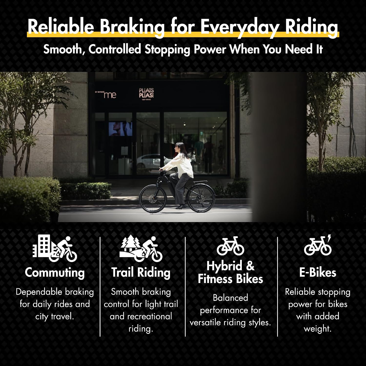 TEKTRO E10.11 Disc Brake Pads, Resin Compound for Smooth & Powerful Braking | Compatible with select TRP, Tektro & Shimano brakes