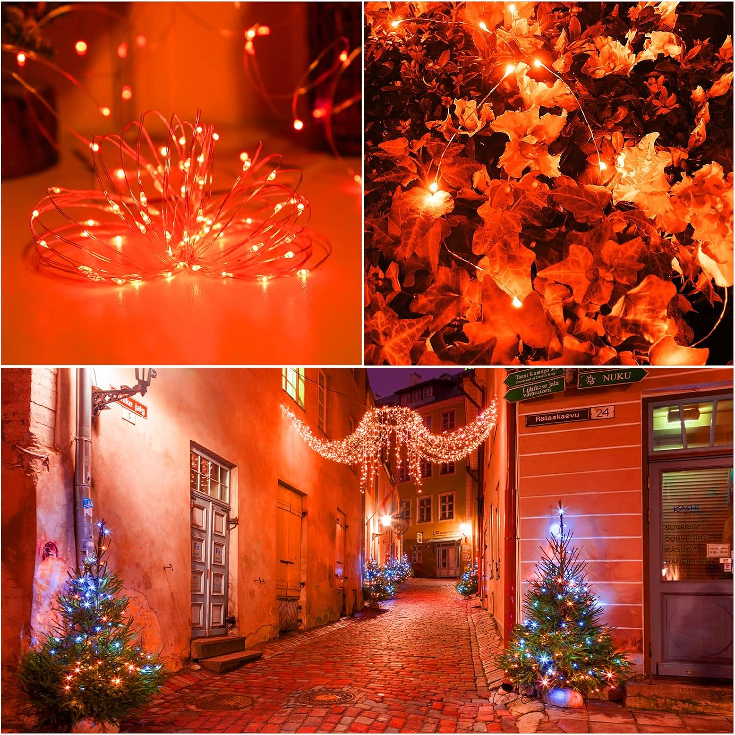 Solar Fairy String Lights, Cool White, 100Led, Outdoor Waterproof