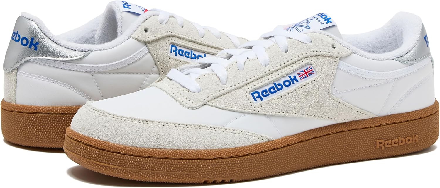 Reebok Club C 85 Mens Tennis Shoes, Casual Fashion White Sneakers for Men