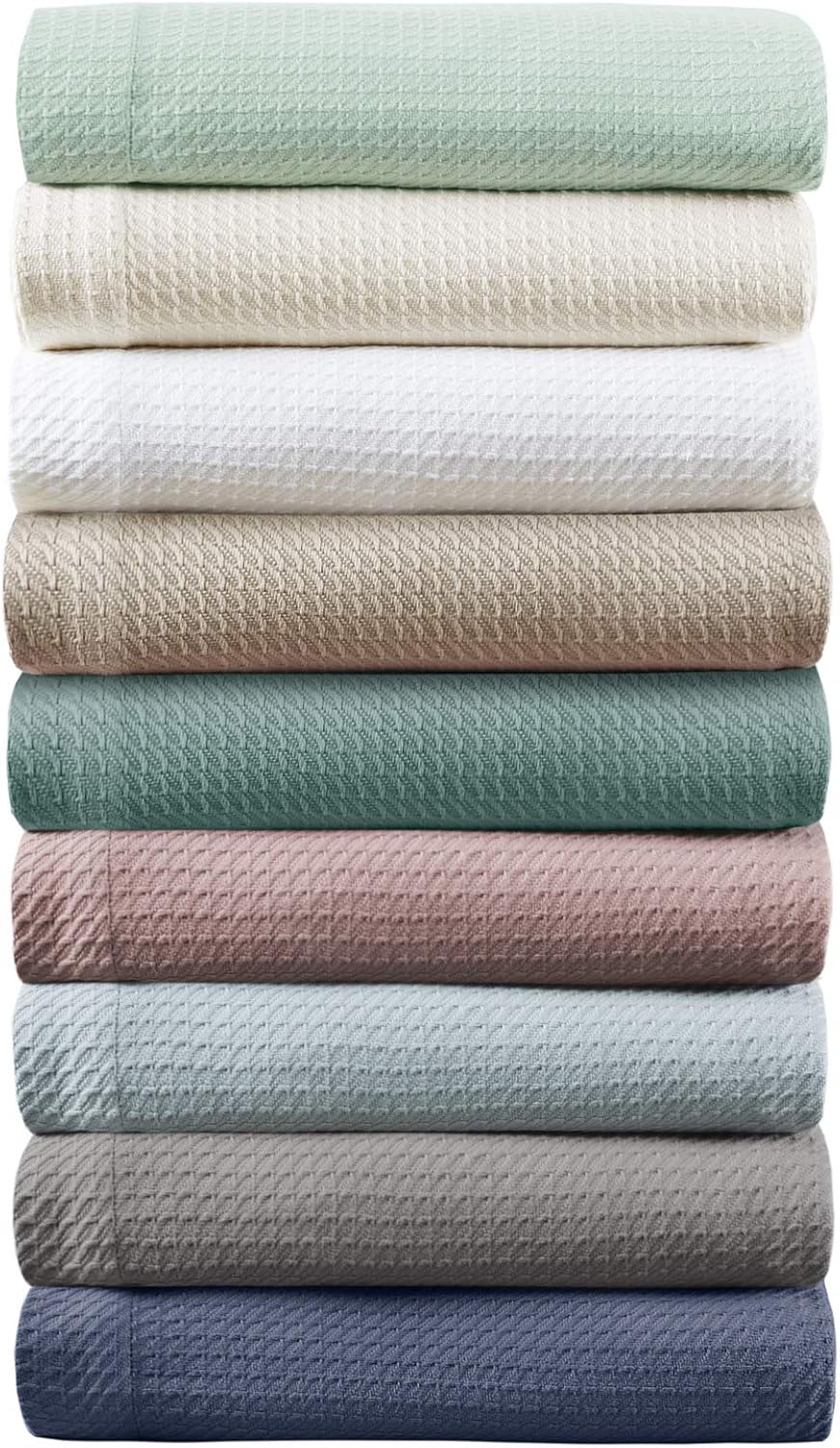 Madison Park 100% Egyptian Cotton Summer Blanket Full Queen Size Teal