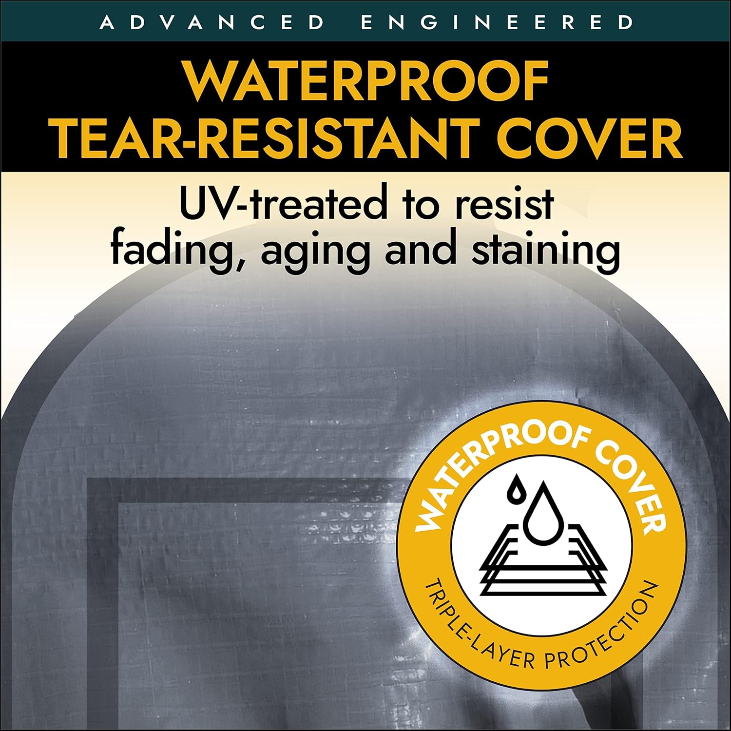 ShelterLogic Replacement Cover Kit Only No Frame-12x20x8 Peak 805119 for Models 62691,62791,62678 (14.5oz Gray)