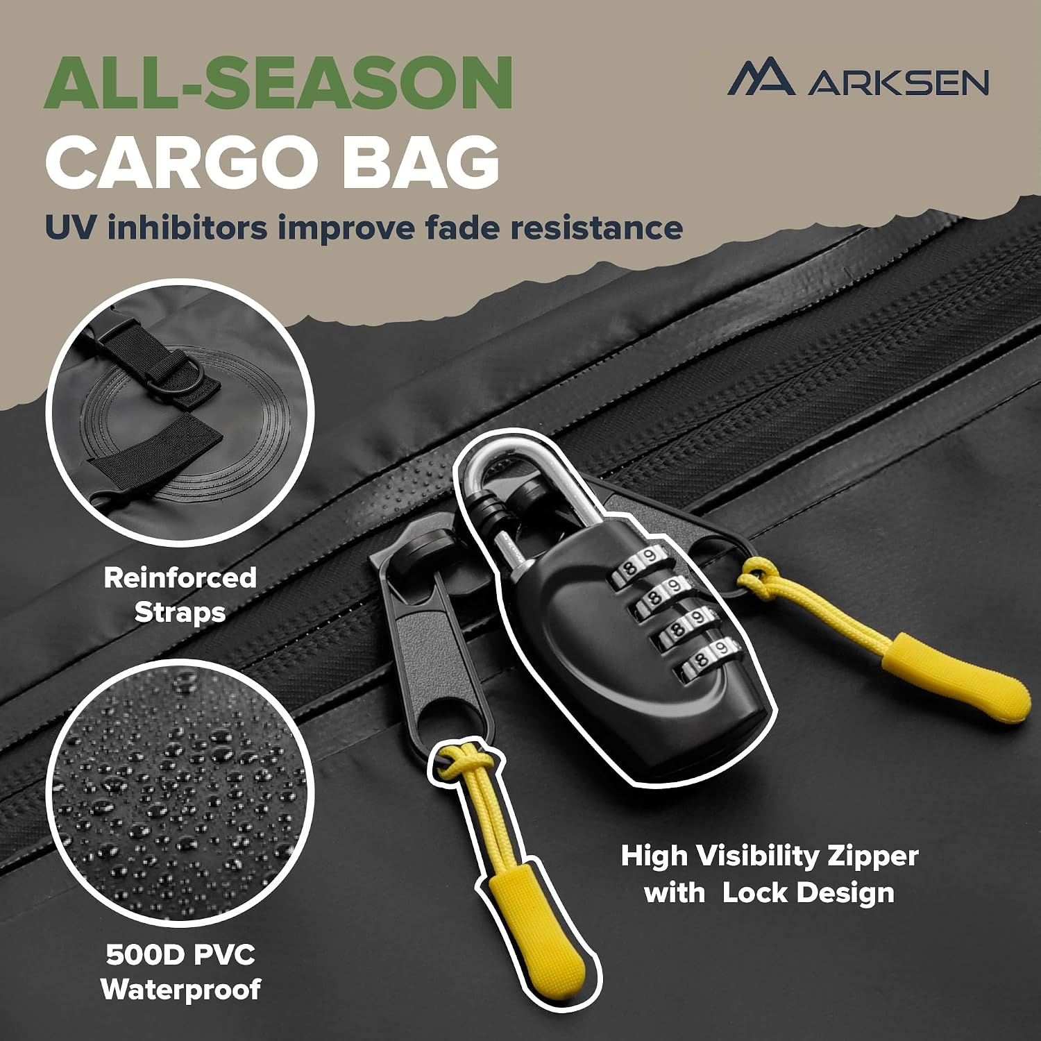 ARKSEN 60" x 23" x 5.5" Hitch Cargo Carrier, 500 Lbs Capacity Luggage Rack