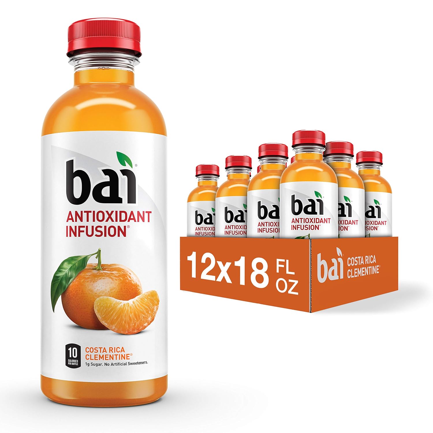 Bai Flavored Water, Kula Watermelon, Antioxidant Infused Drinks, 18 Fluid Ounce Bottle (Pack of 12)