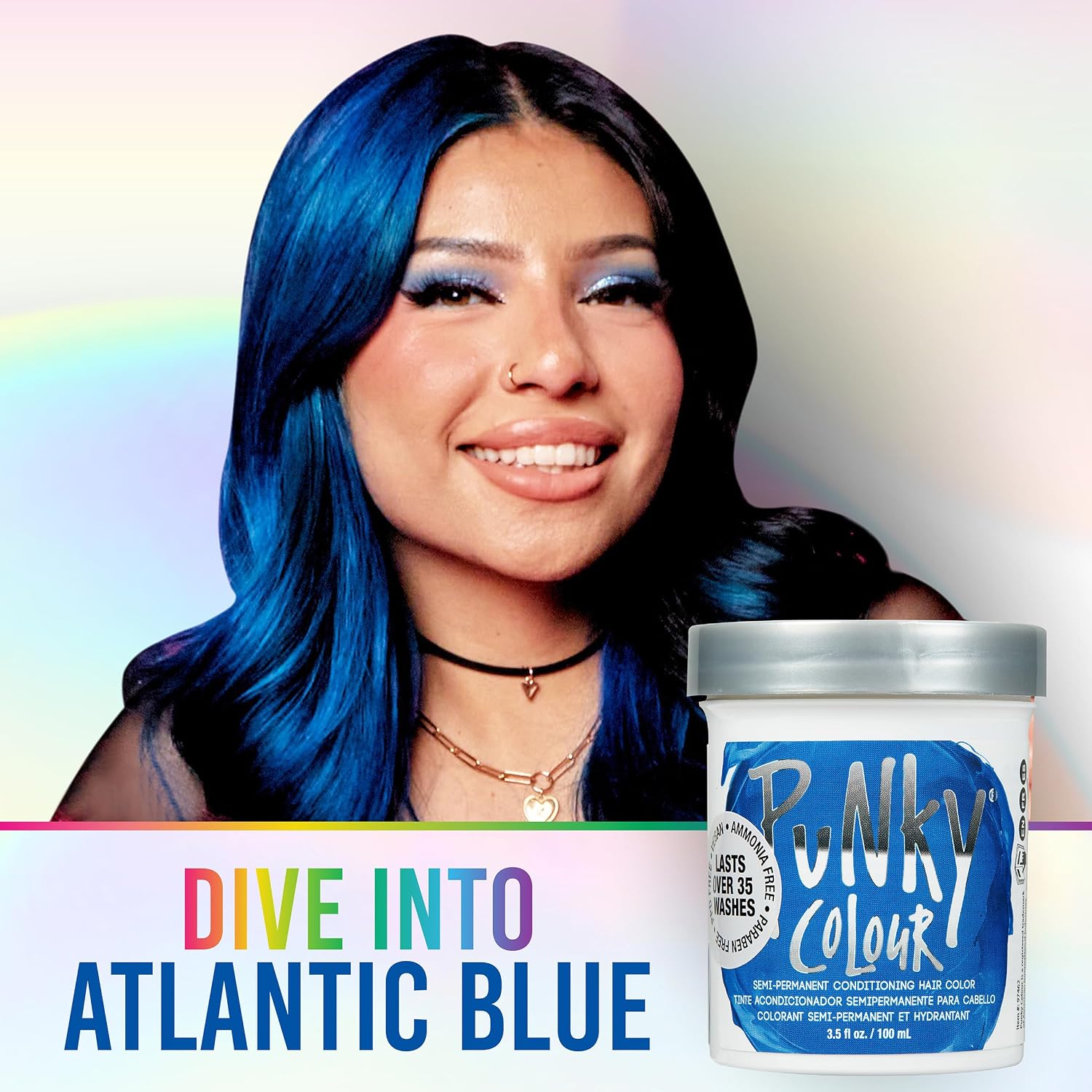 Punky Colour Flamingo Pink Semi Permanent Hair Color – Vibrant Pink Hair Dye, Vegan & Cruelty-Free Conditioning Formula, Lasts Up to 35 Washes, 3.5 fl oz