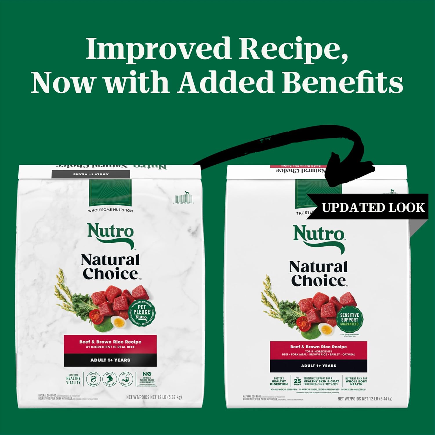 Nutro Natural Choice Adult Dry Dog Food, Chicken & Brown Rice Recipe, 5 lb | Non-GMO, Real chicken #1 ingredient, no corn, wheat, soy or chicken by-product meal, supports skin & coat/digestion/immunity