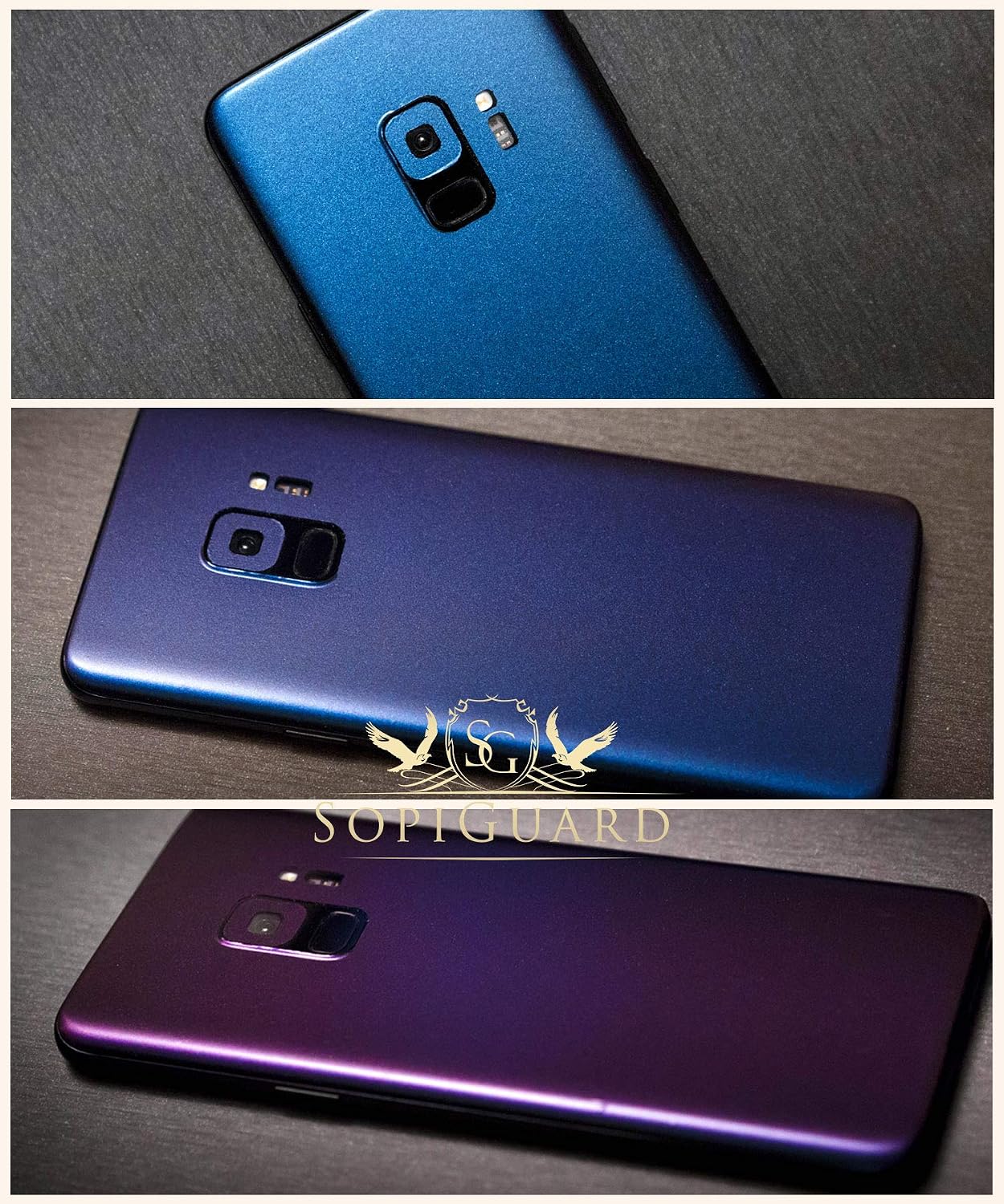 SopiGuard Sticker for Surface Duo Phone Edge-to-Edge Precision Vinyl Skin Wrap (Leather Textured)