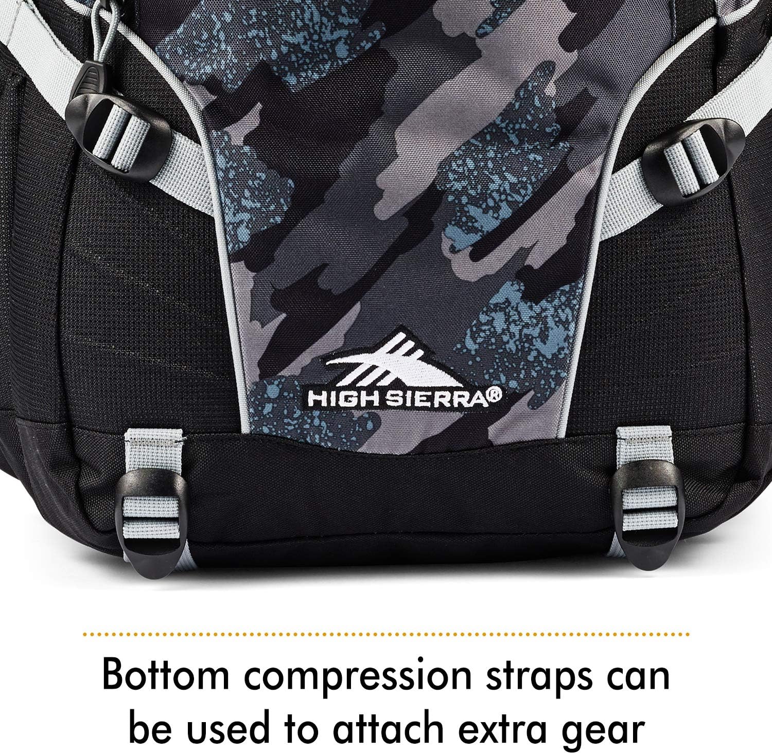 High Sierra Loop Backpack, Travel, or Work Bookbag with tablet sleeve, One Size, Urban Camo