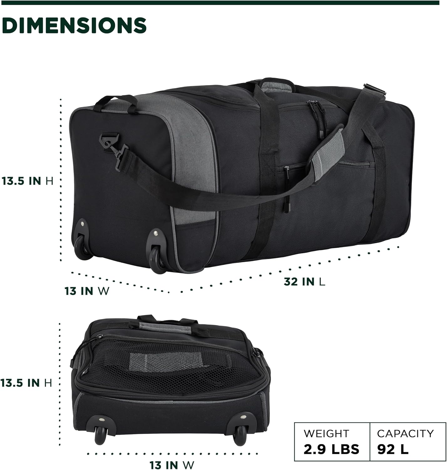 Travelers Club 32" Midgard Expandable Rolling Travel Bag