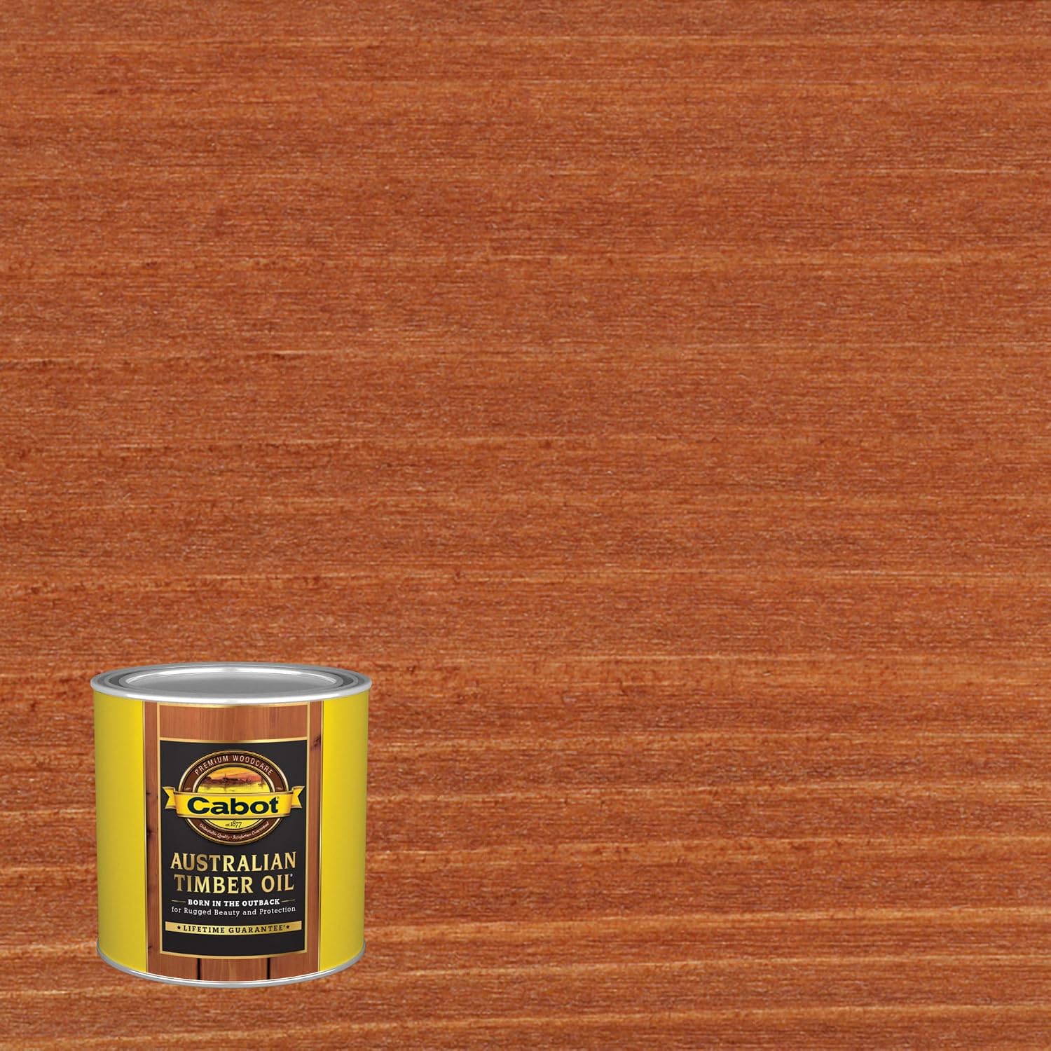 Cabot Australian Timber Oil Wood Stain and Protector, Mahogany Flame, 1/2 Pint