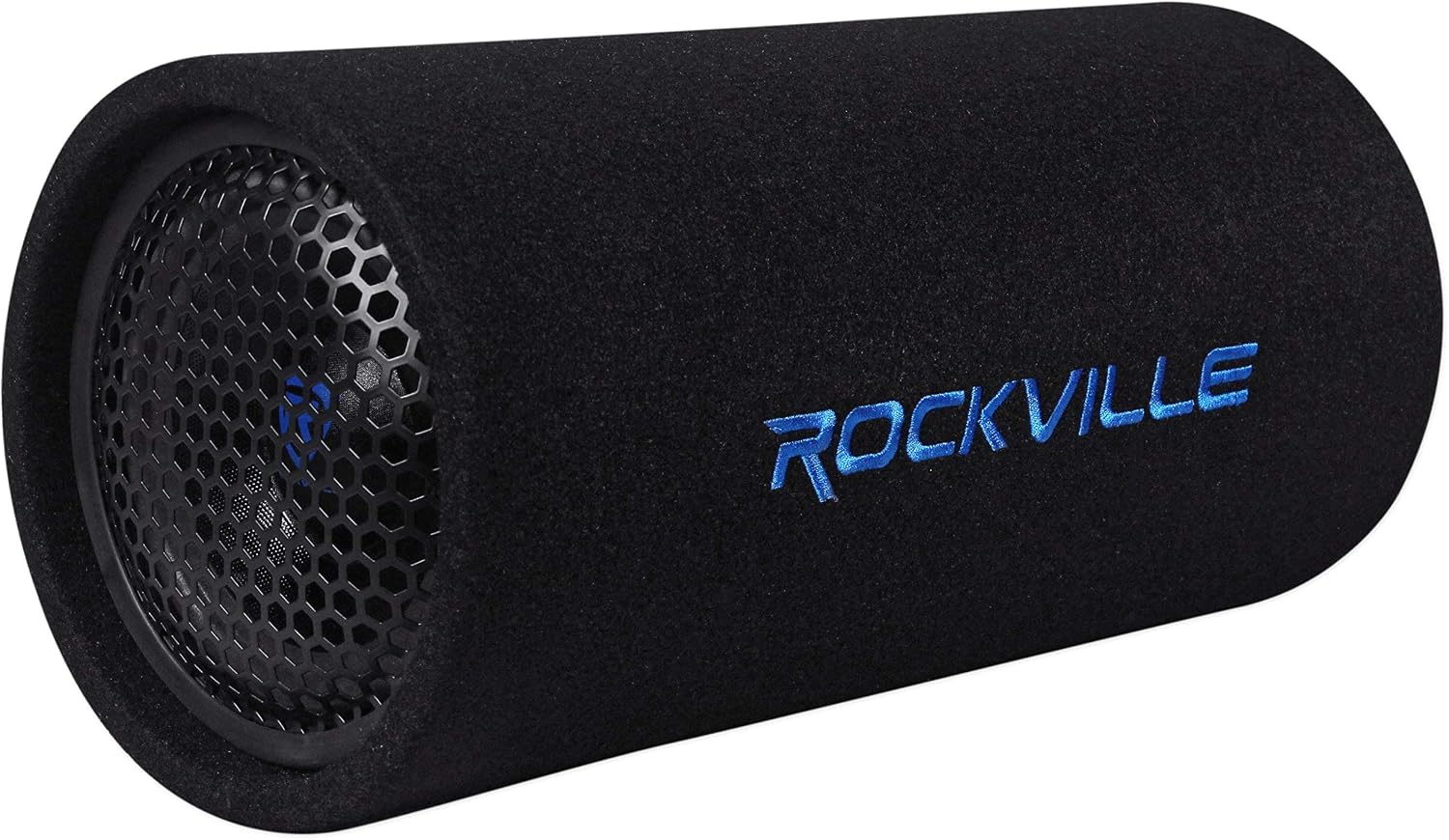 Rockville RTB65A 6.5" Powered Subwoofer Bass Tube, 300W Peak, Deep Bass, Built-In Amp, MP3 Input, Crossover, Vented Enclosure