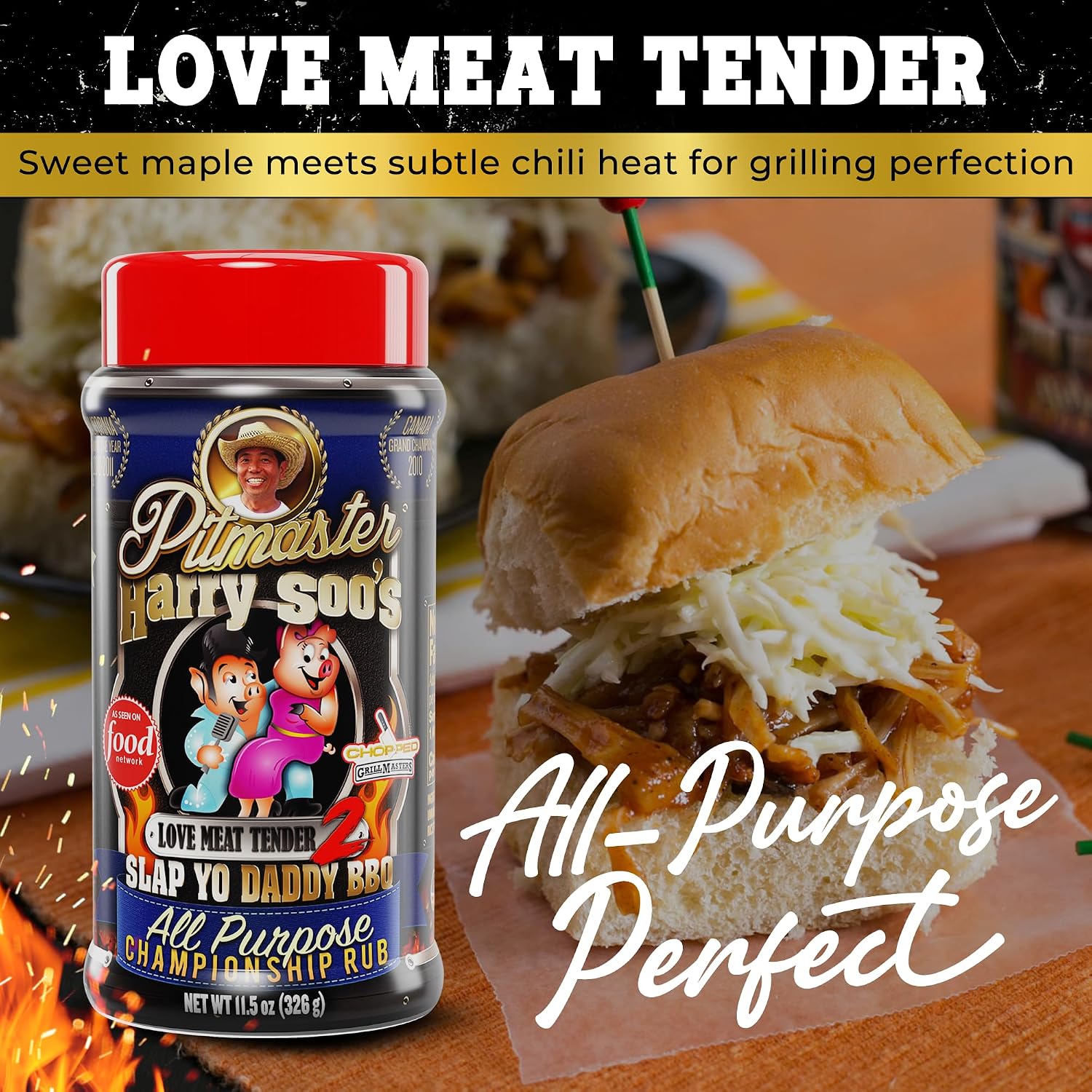 Slap Yo Daddy BBQ Rub Seasoning Jailbird Chicken - Award-Winning Poultry Seasoning Chicken Rub for Grilling and Smoking From Pitmaster Harry Soo - No MSG, Gluten-Free - 9.8 oz