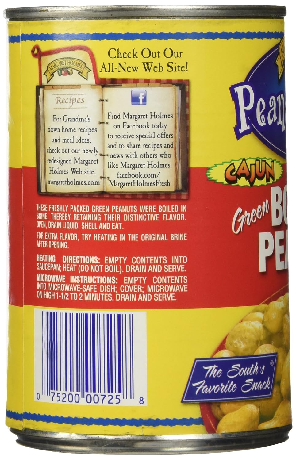 Margaret Holmes 6 Piece Cajun Style Boiled Peanuts, 5.95 Pound (Pack of 6)
