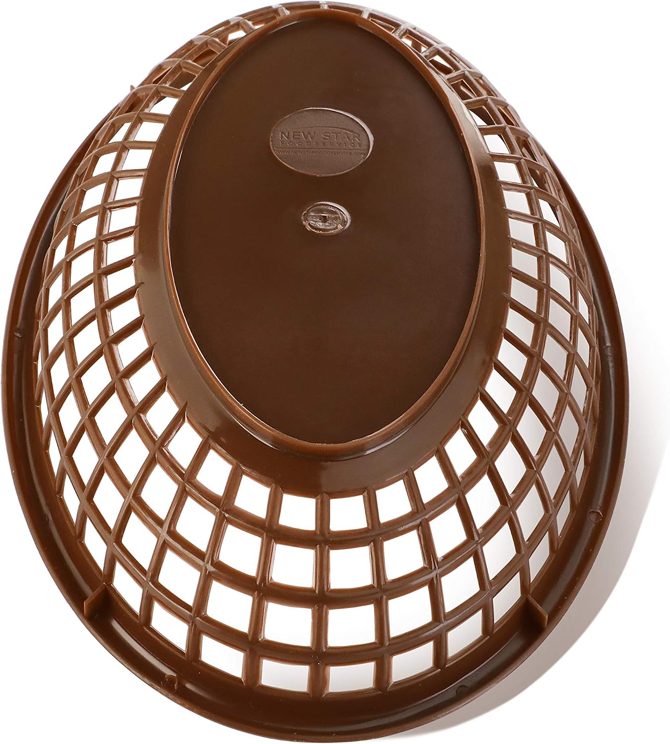 New Star Foodservice Fast Food Baskets, 9 1/4 x 6 Inch Oval, Set of 36, Brown
