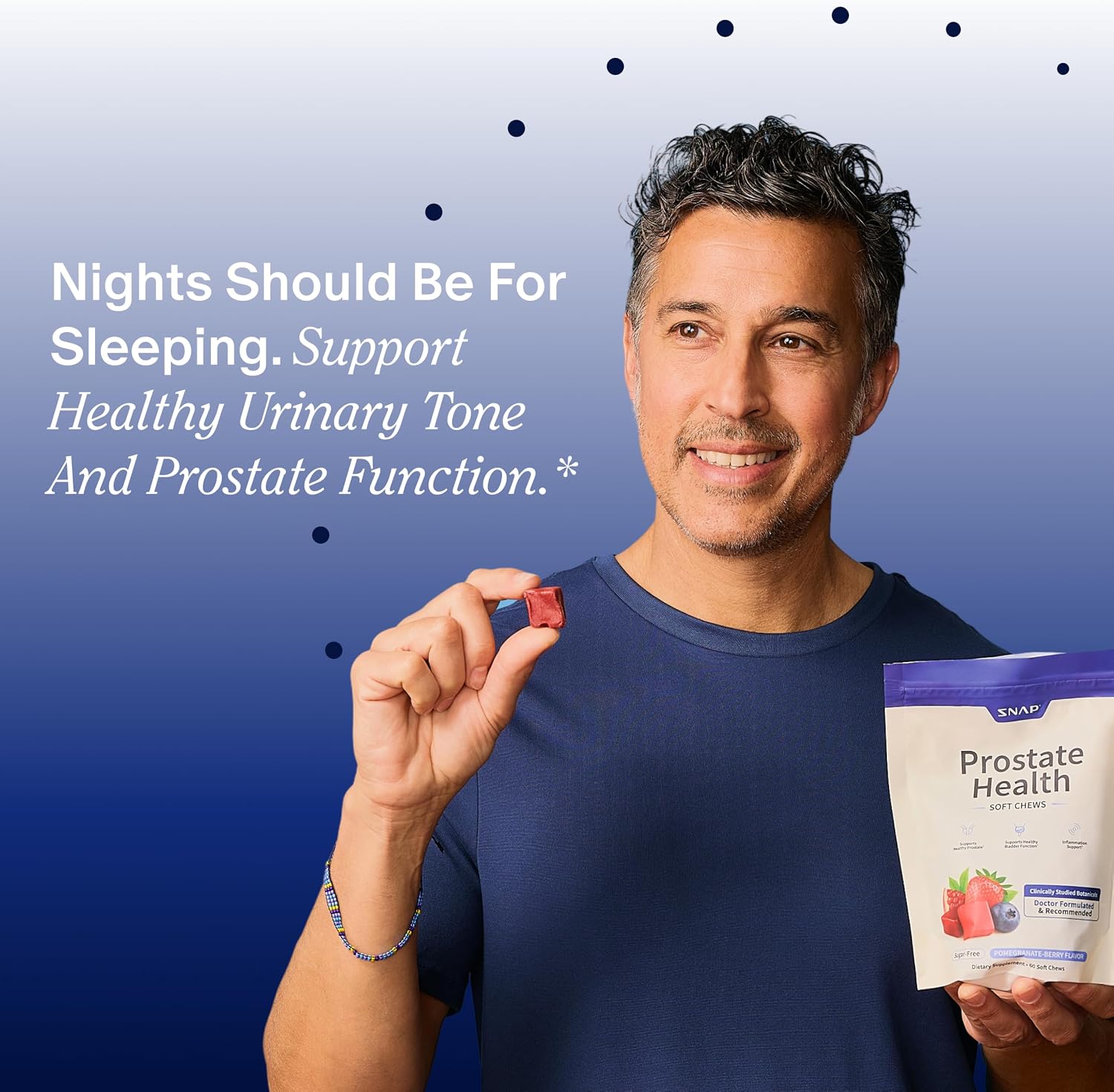 Snap Supplements Prostate Health Supplement for Men, 60 Sugar-Free Chews | Plant Sterols