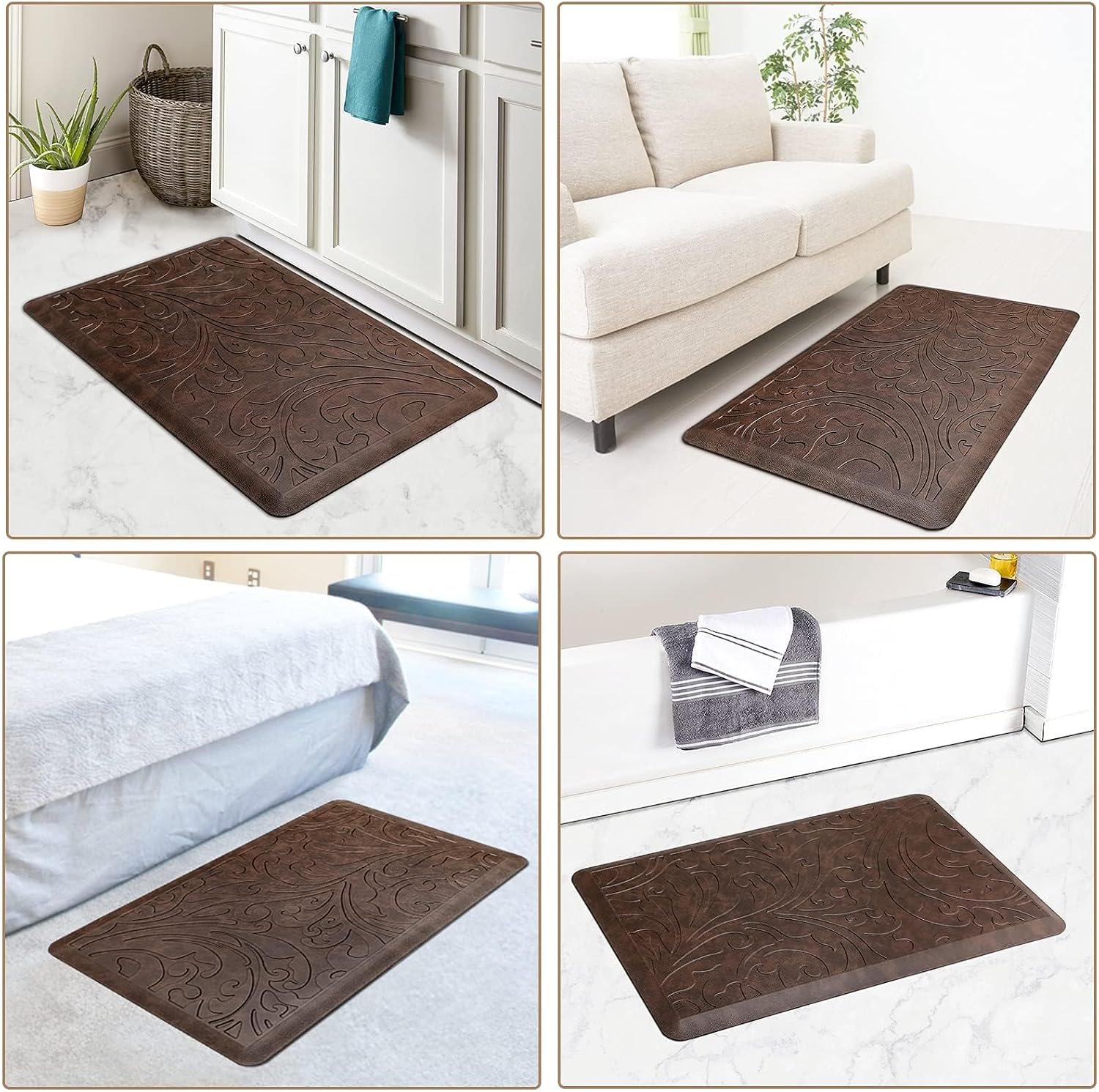 Kitchen Mat Cushioned Anti-Fatigue Comfort Standing Mat Rug for Home,Office