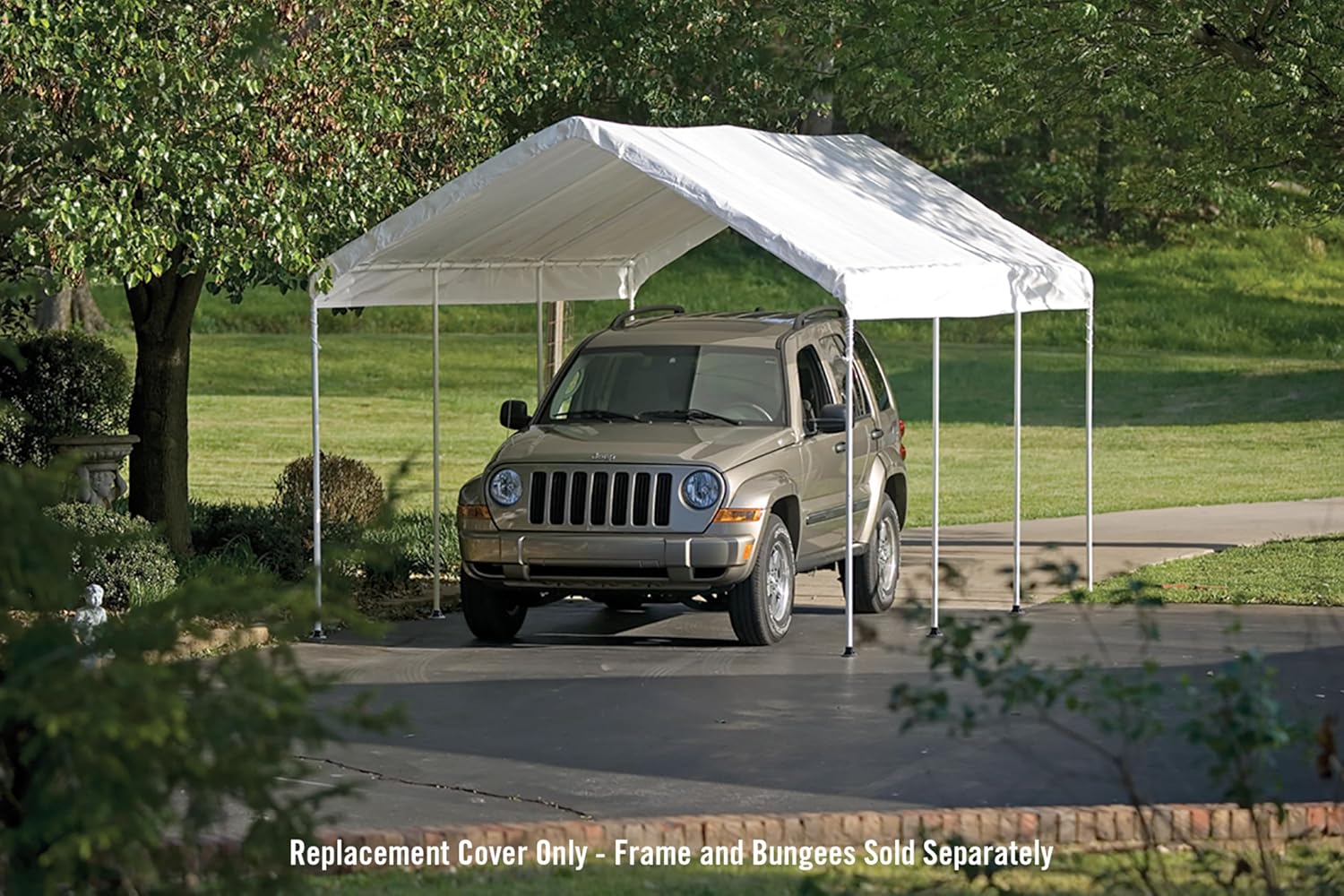 ShelterLogic MaxAP Canopy Replacement Cover, White, 10 x 20 ft.