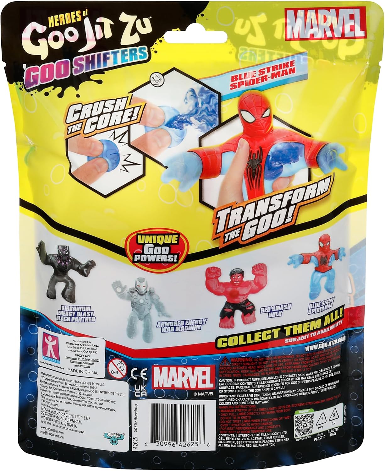 Heroes of Goo Jit Zu Licensed Marvel Hero Pack - Spider-Man, Multicolor (41054)