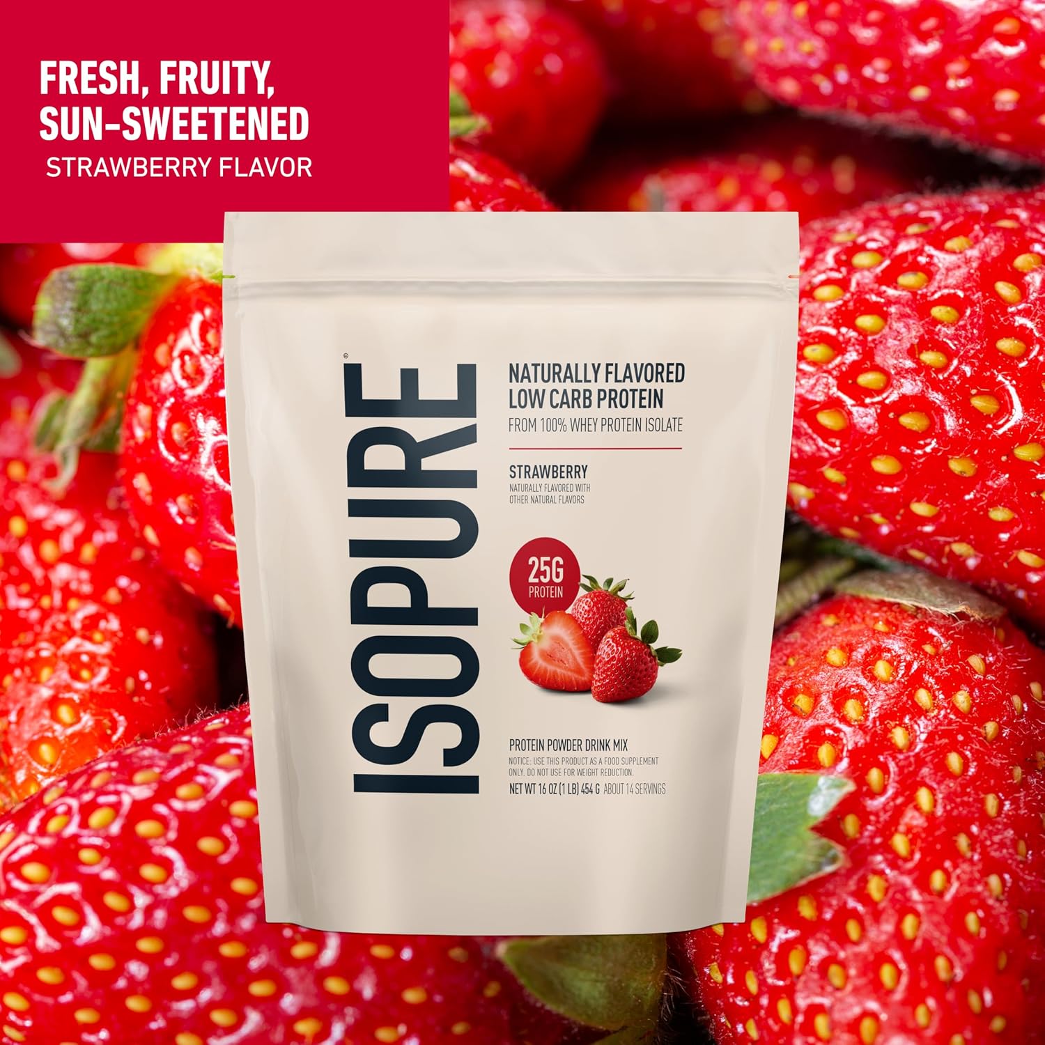Isopure Low Carb 100% Pure Whey Isolate Protein Powder, Lactose Free, Gluten Free, with Vitamins, Vanilla, 25g Protein Per Serving, 3 Lbs, 43 Servings (Packaging May Vary) | 25g Protein Per Serving, 100% Whey Protein Isolate, Lactose Free, Gluten Free, w…