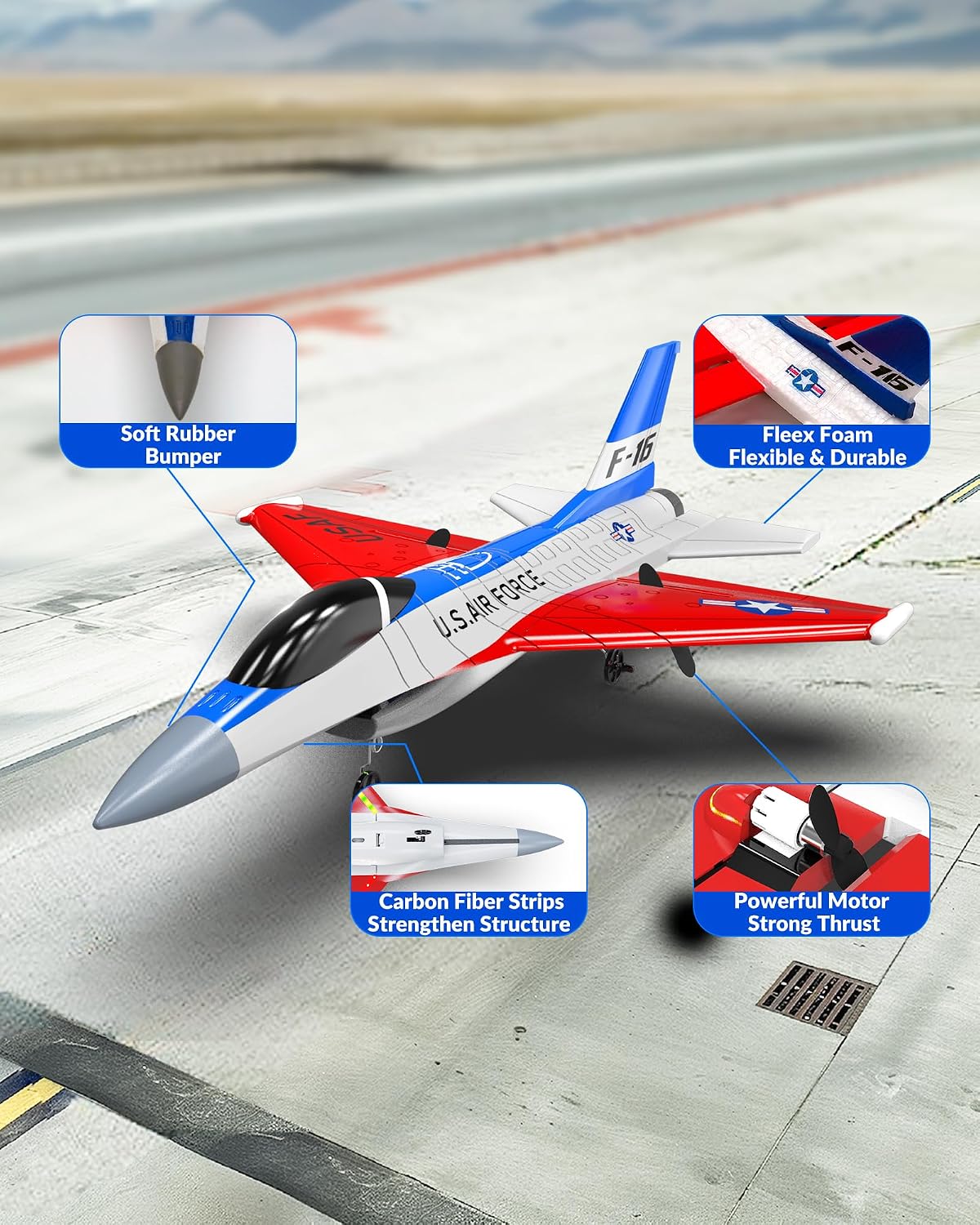 volantexrc RC Plane, 3 Channel Remote Control Plane for Beginners & Adults | Spitfire Fighter RTF, 6-Axis Gyro, 2.4GHz Radio Controlled Aircraft, Easy to Fly