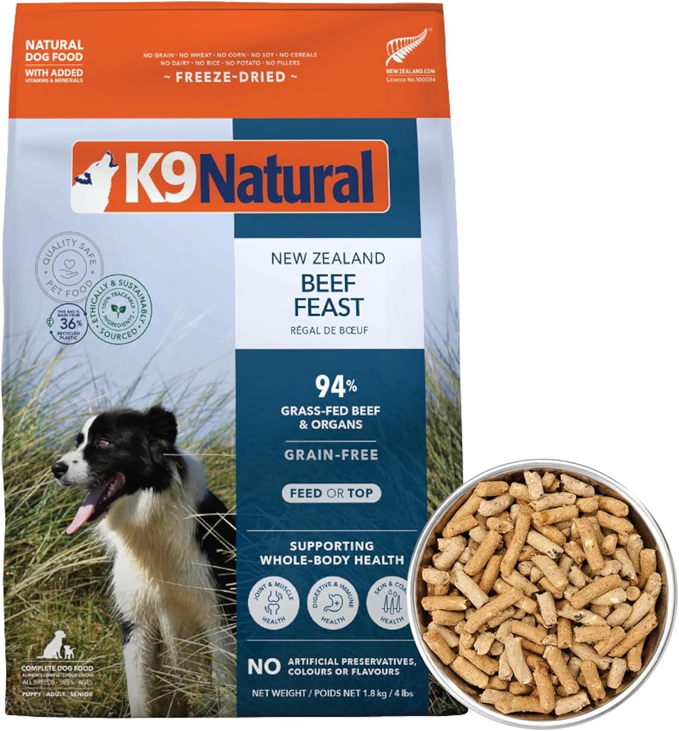 K9 Natural - Freeze Dried High Protein Grain-Free Dog Food Or Topper
