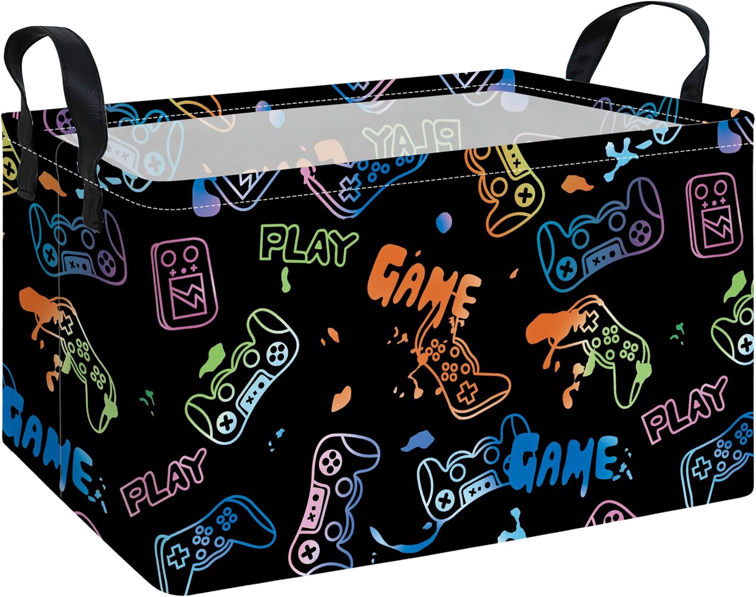 Rectangular Storage Basket Gift Bag Rec Spaceships