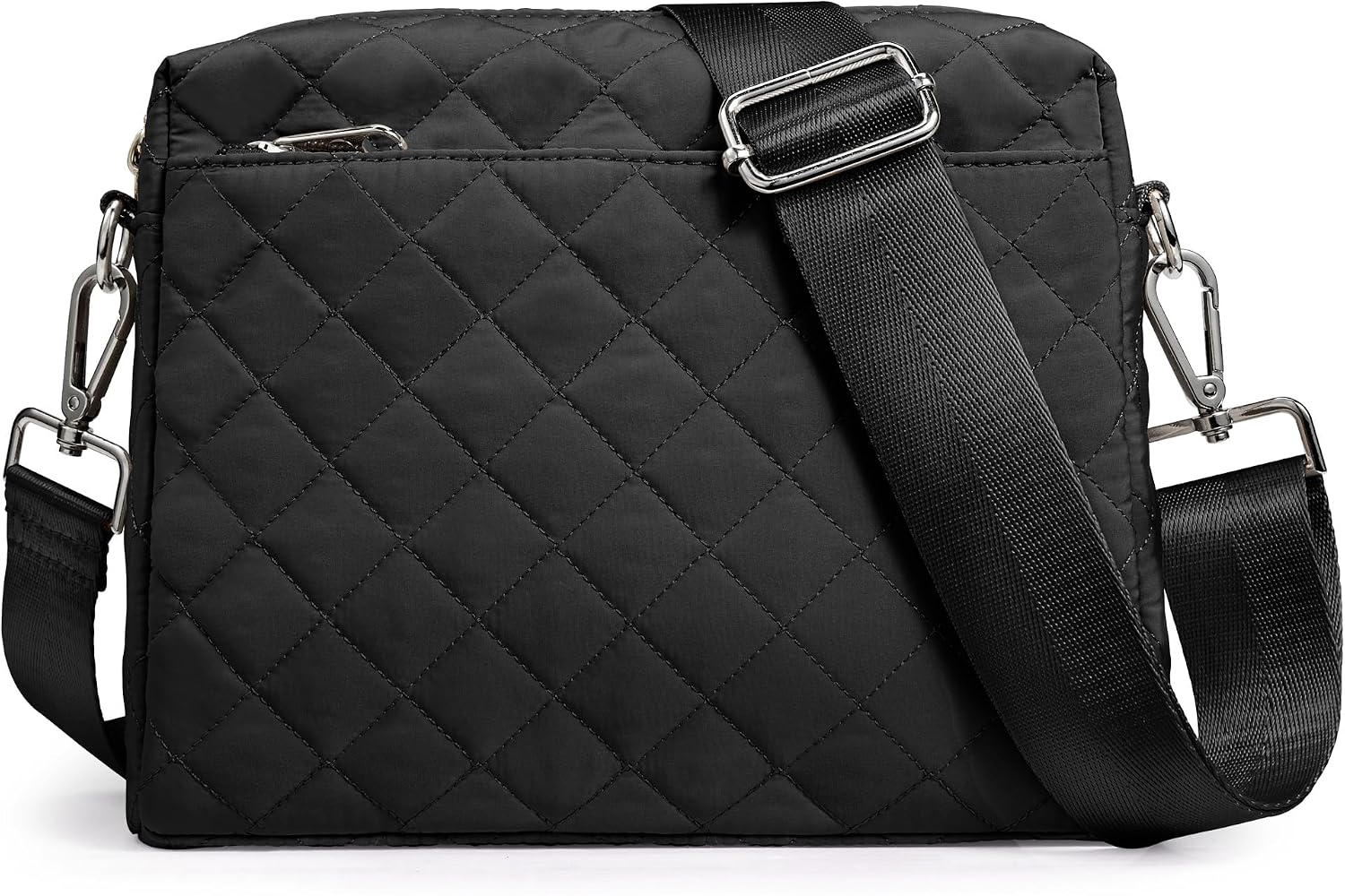 KALIDI Mini Quilted Crossbody Bag for Women Ladies Puffer Cross Body Purse | Nylon Lightweight Women's Shoulder Handbag with Wide Strap for Travel Vacation Casual Everyday Errands