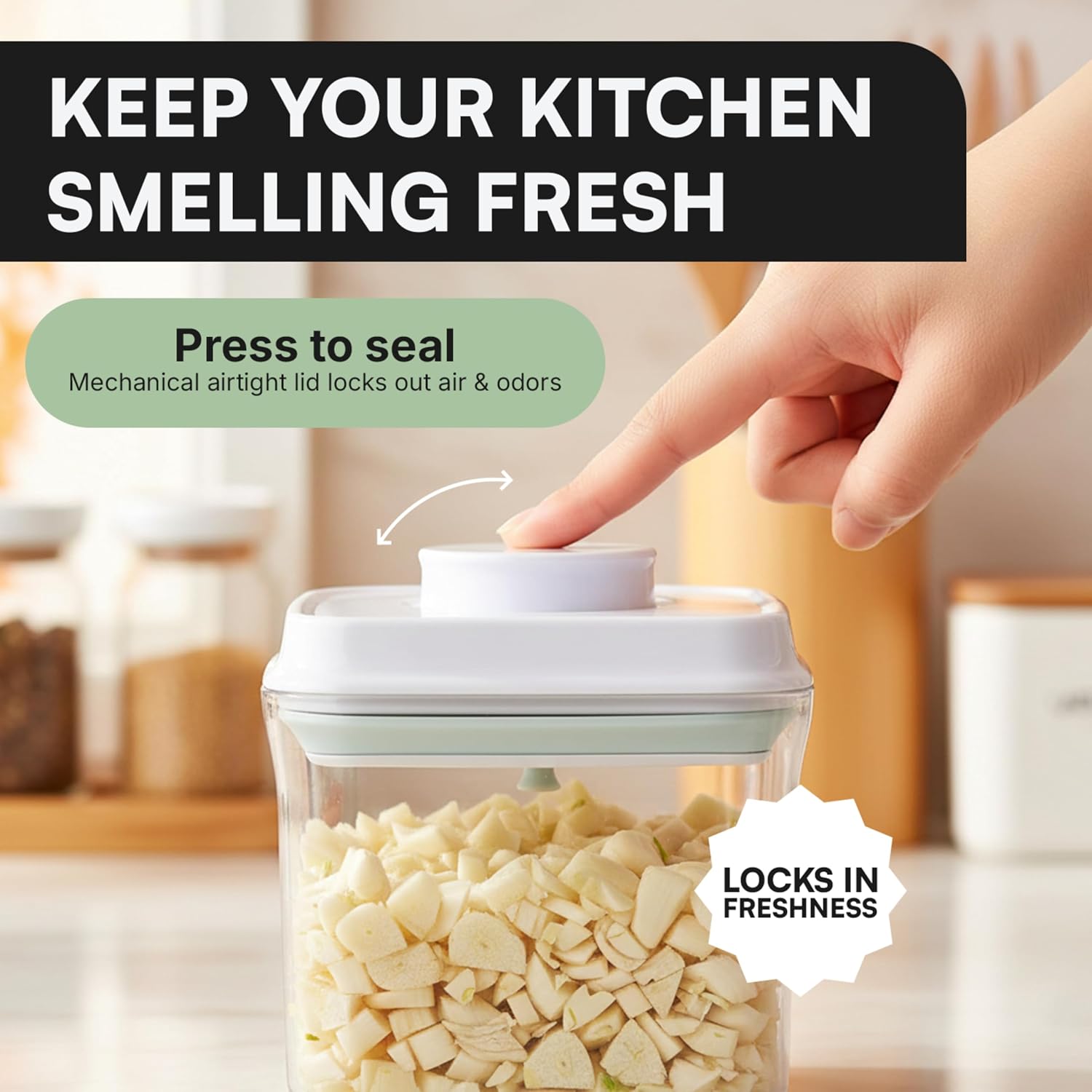 Bop Top Airtight Food Storage Containers | Pop-Top Lid | 16.5 Cups / 135 Oz