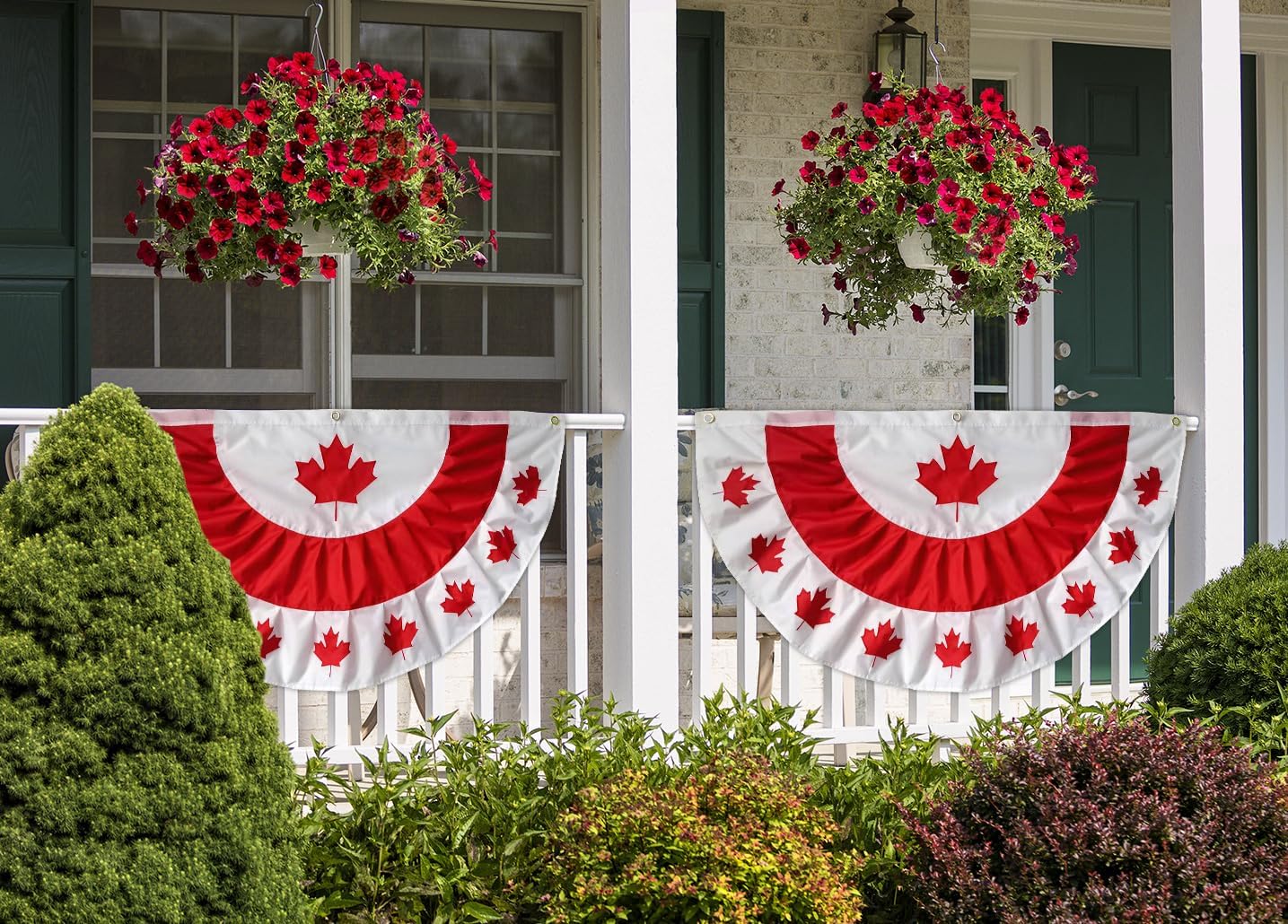 Briarwood Lane 4th of July Bunting 48" X 24 Tea Stained Patriotic For 4th of July Bunting