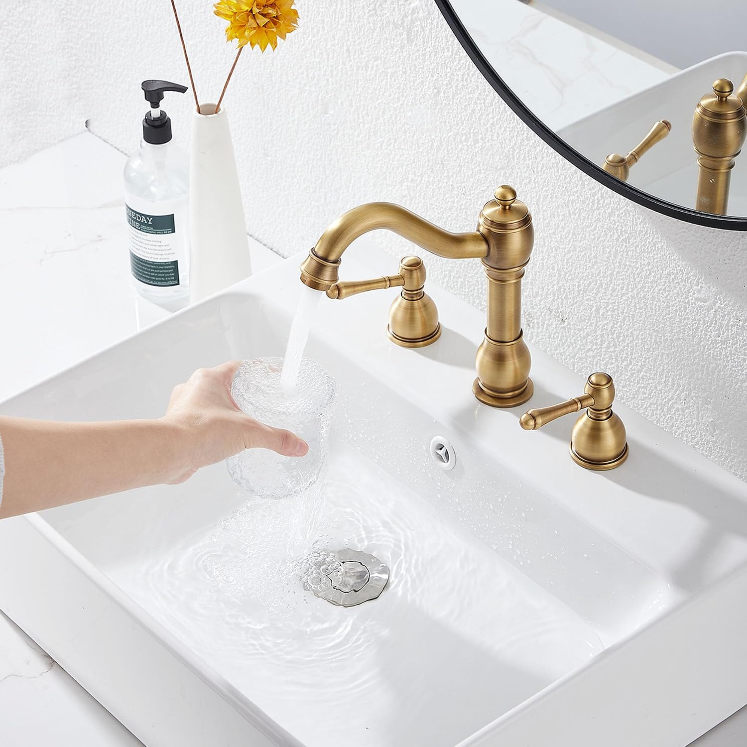 Oil Rubbed Bronze Bathroom Faucet Single Handle One Hole