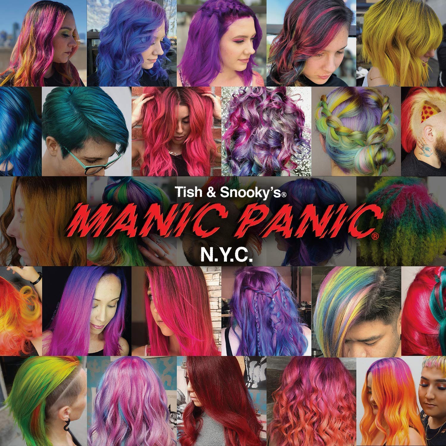 MANIC PANIC Cotton Candy Pink Hair Color - Amplified - Semi Permanent Hair Dye - Bright Pink Cool Toned Color - Glows in Blacklight - Vegan, PPD & Ammonia-Free - For Coloring Hair on Women & Men