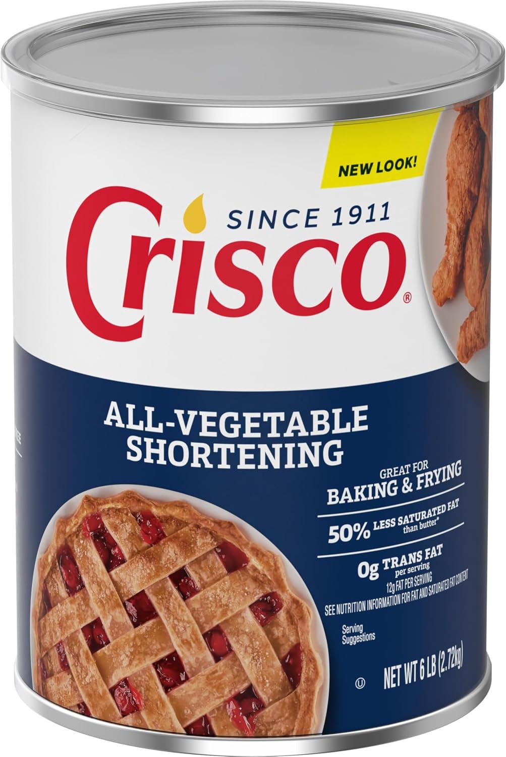 Crisco All-Vegetable Shortening, 454g/1lb.