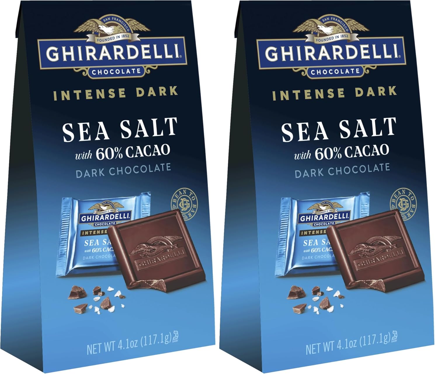 GHIRARDELLI PREMIUM DARK Chocolate Bar, 86% Cacao, 3.17oz Bar, 12 Pack
