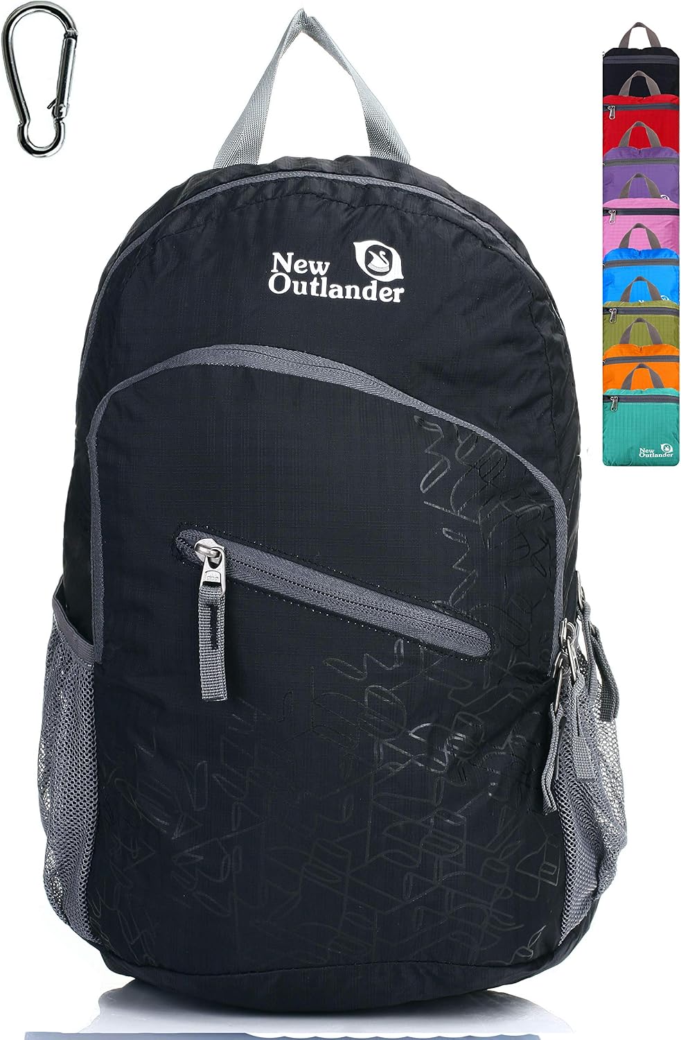 Packable Handy Lightweight Travel Hiking Backpack Daypack-Orange
