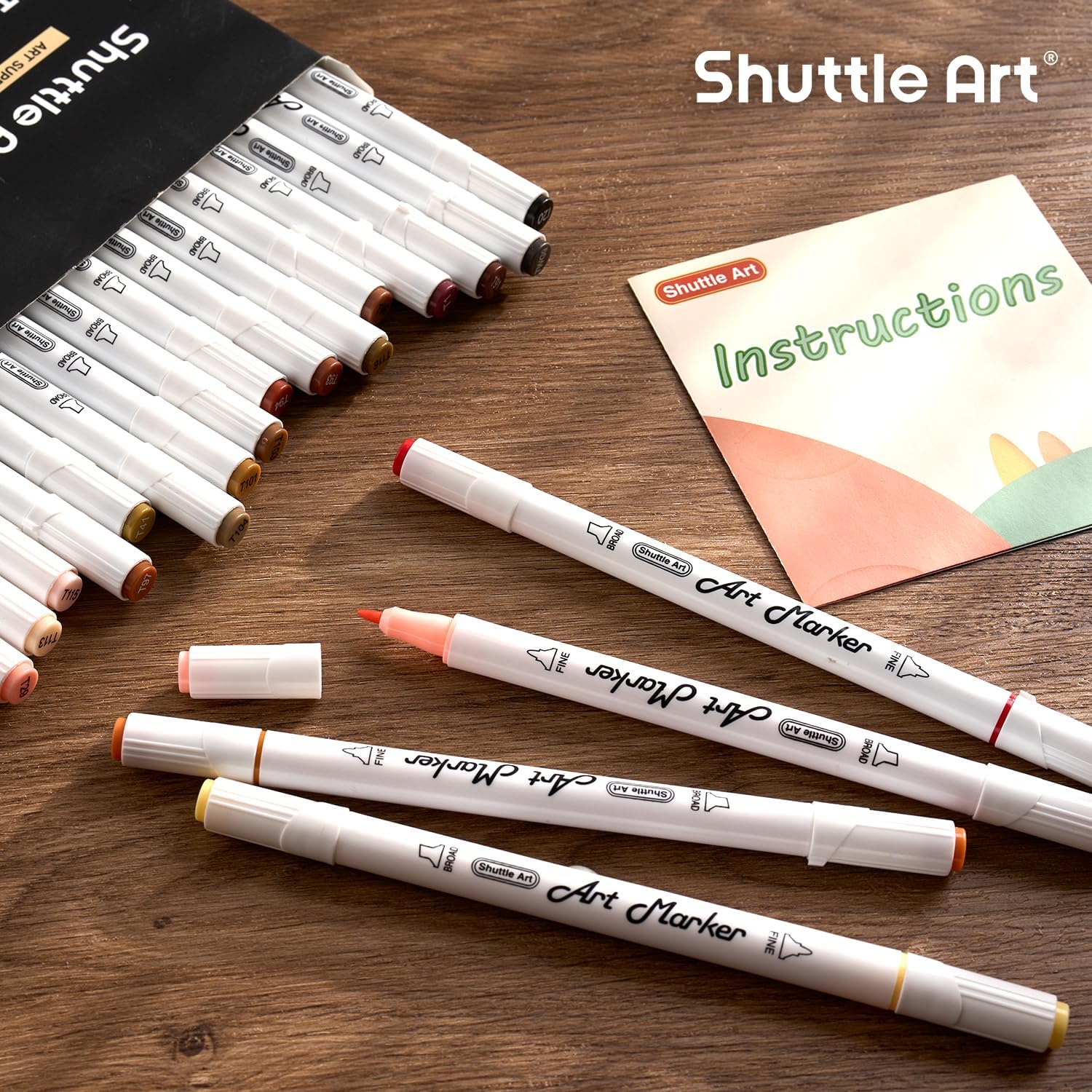 Shuttle Art 101 Colors Alcohol Markers