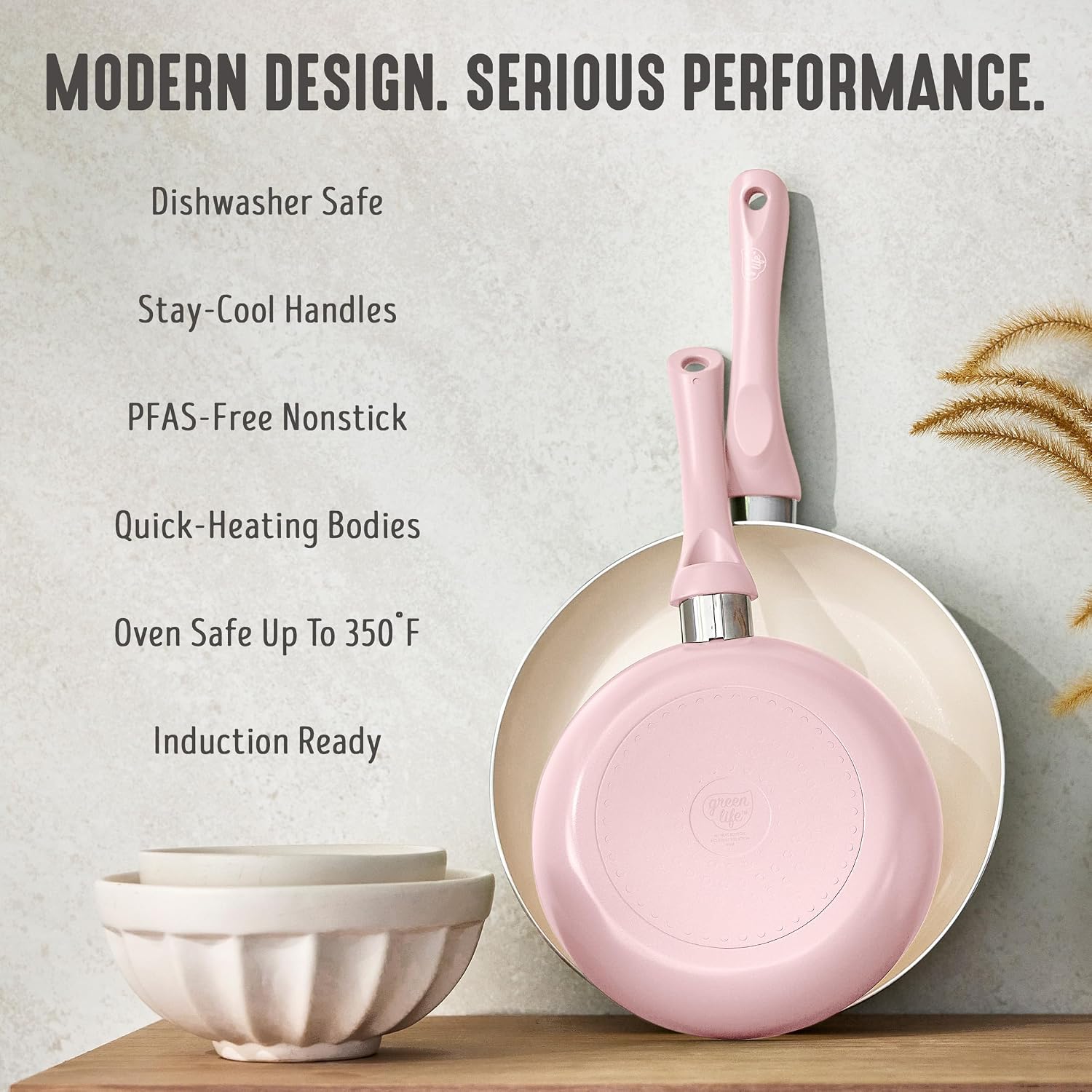 GreenLife 2 Piece (7” & 10”) Ceramic Nonstick Frying Pan Set, Turquoise | PFAS-Free Nonstick Coating, Family Skillet Set, Egg Pan, Omelet Pan, Stay-Cool Handles, Dishwasher & Oven Safe up to 350F