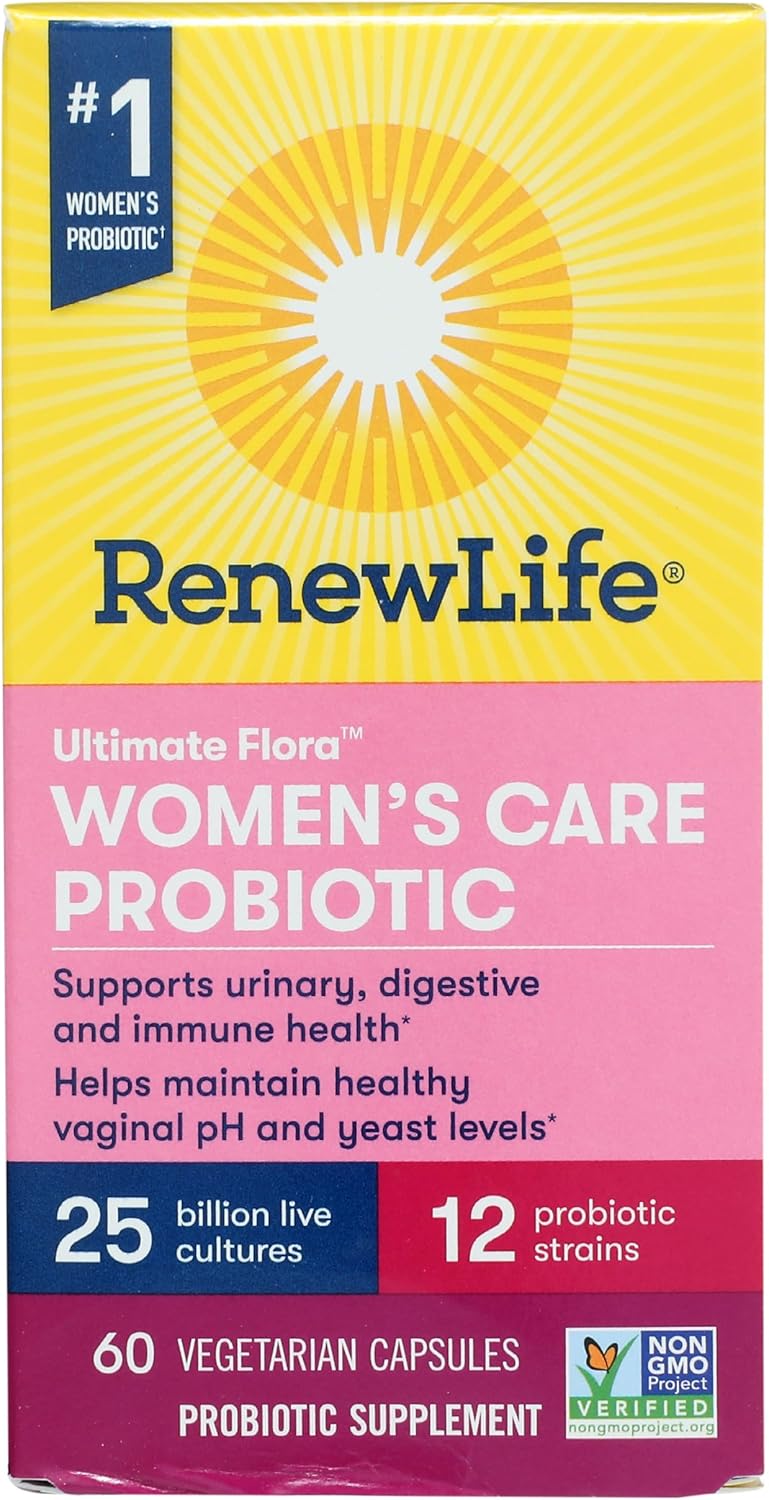 Renew Life Women's Probiotic 25 Billion CFU | 30 Vegetarian Capsules | Supports Urinary, Digestive, and Immune Health | Dairy, Soy and Gluten-Free Supplement