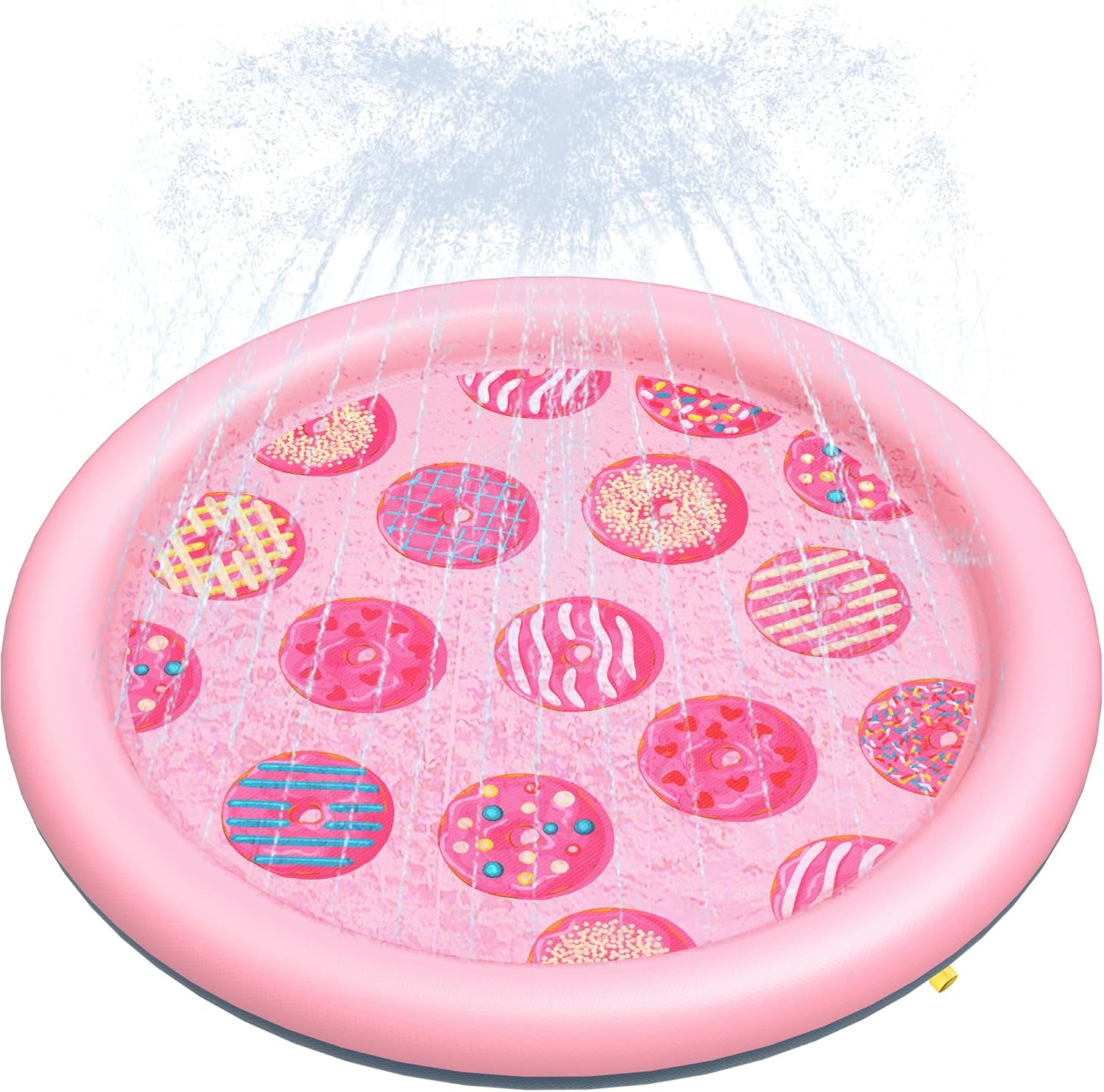 Peteast Dog Pool, Anti-Slip Splash Pad for Dogs, 67 in, Blue
