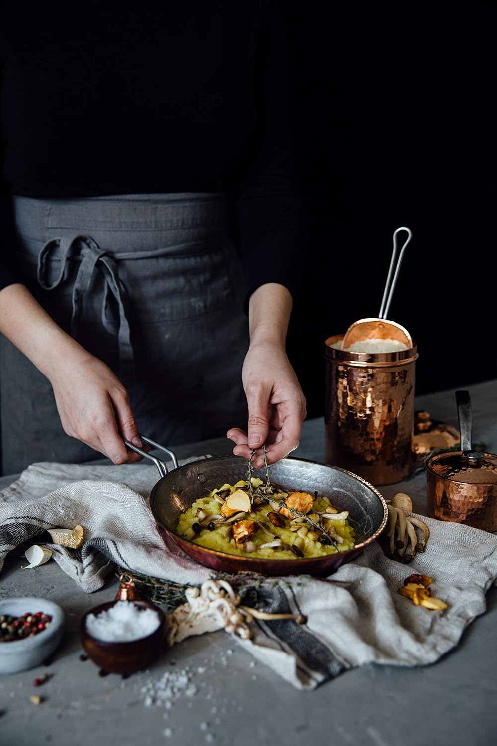 Sertodo Copper Skillet Pan | 8 inch Diameter | Patented Stainless Steel Handle System | Naturally Non-Stick Tin Lining