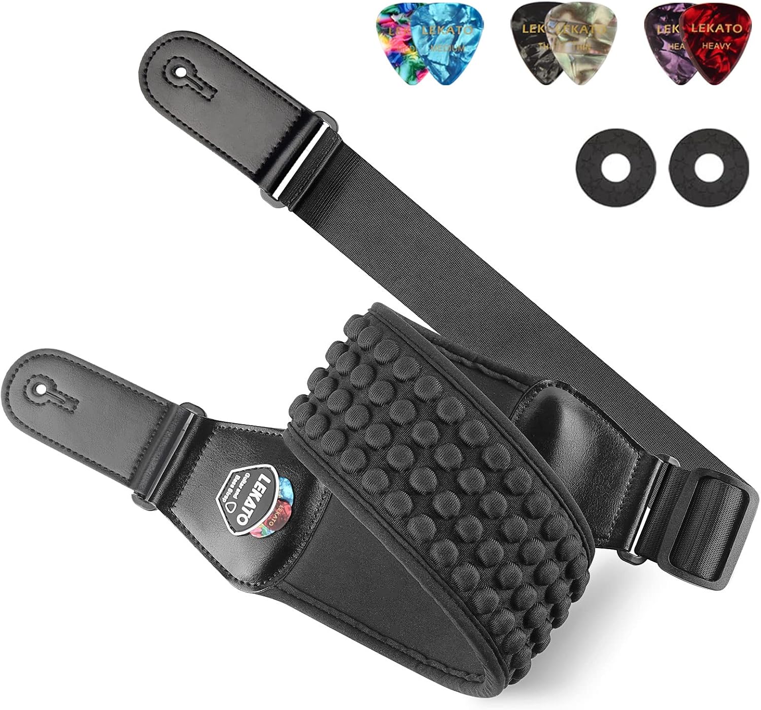 LEKATO Guitar Straps for Electric Guitar Bass