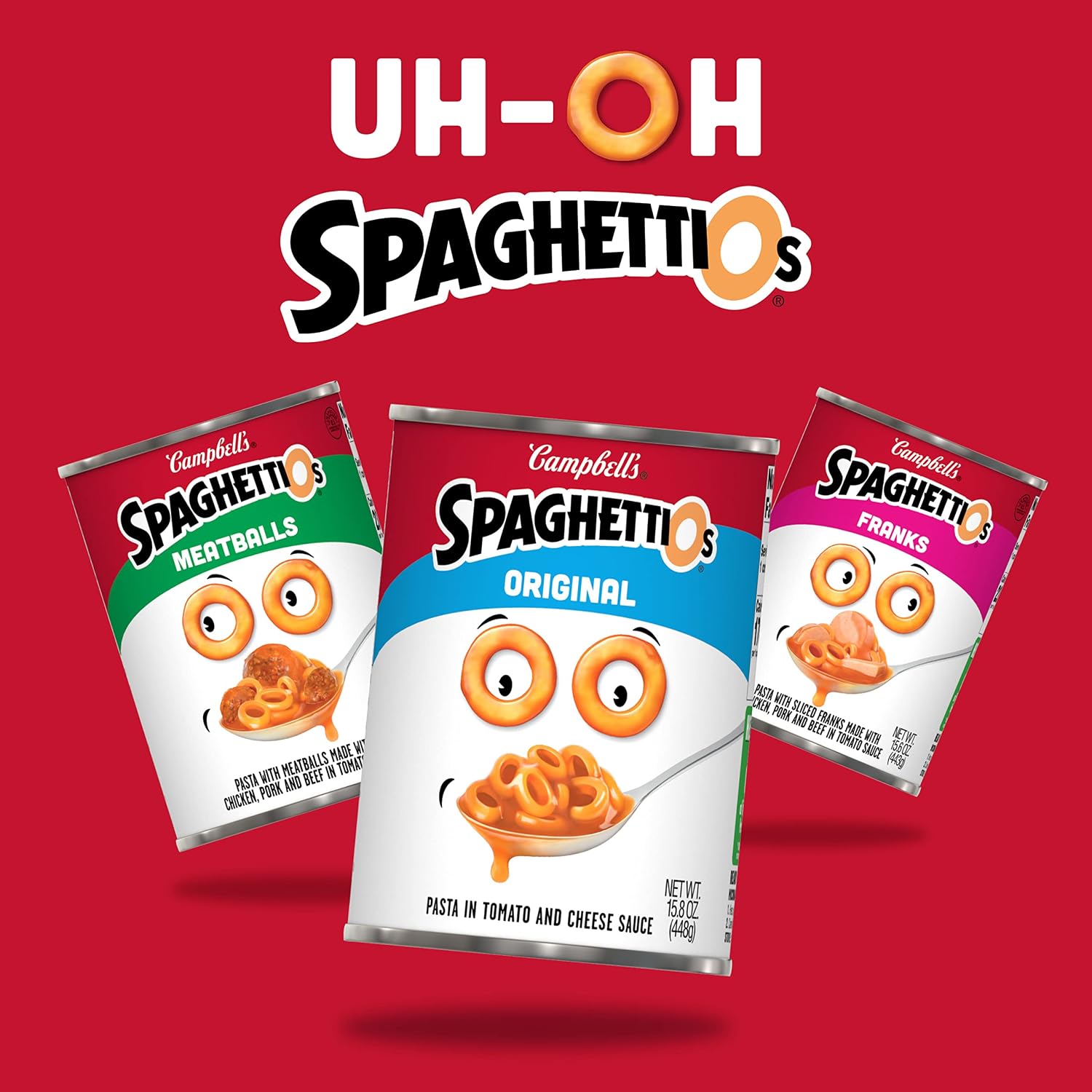 SpaghettiOs Original Canned Pasta, 15.8 oz Can (Pack of 4)