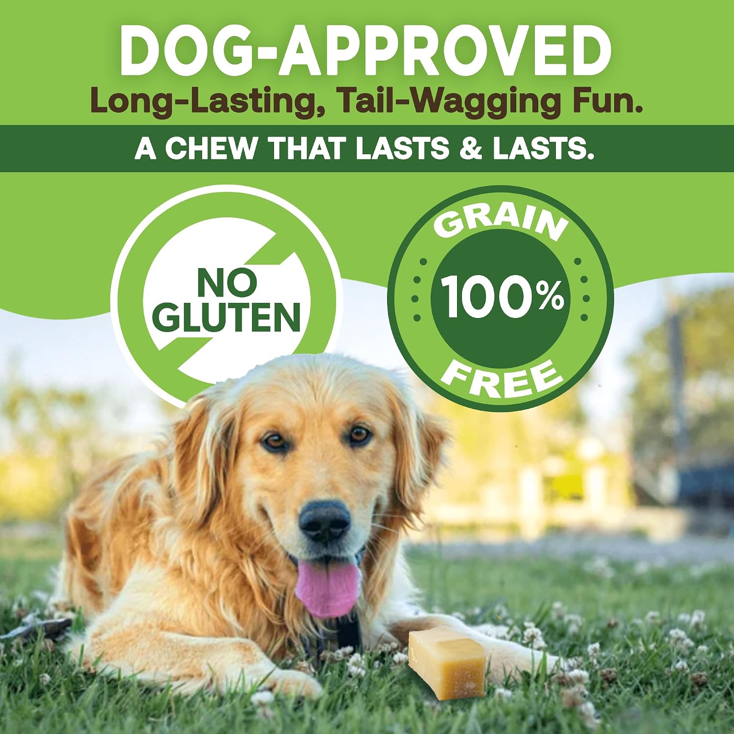 EcoKind Yak Cheese Himalayan Dog Chews, Yak Chews for Large Dogs, 4-5 Bones | 1 Lb, Long Lasting for Aggressive Chewers, Only 3 Ingredient Natural High Protein Dental Dog Treats, No Additives or Lactose