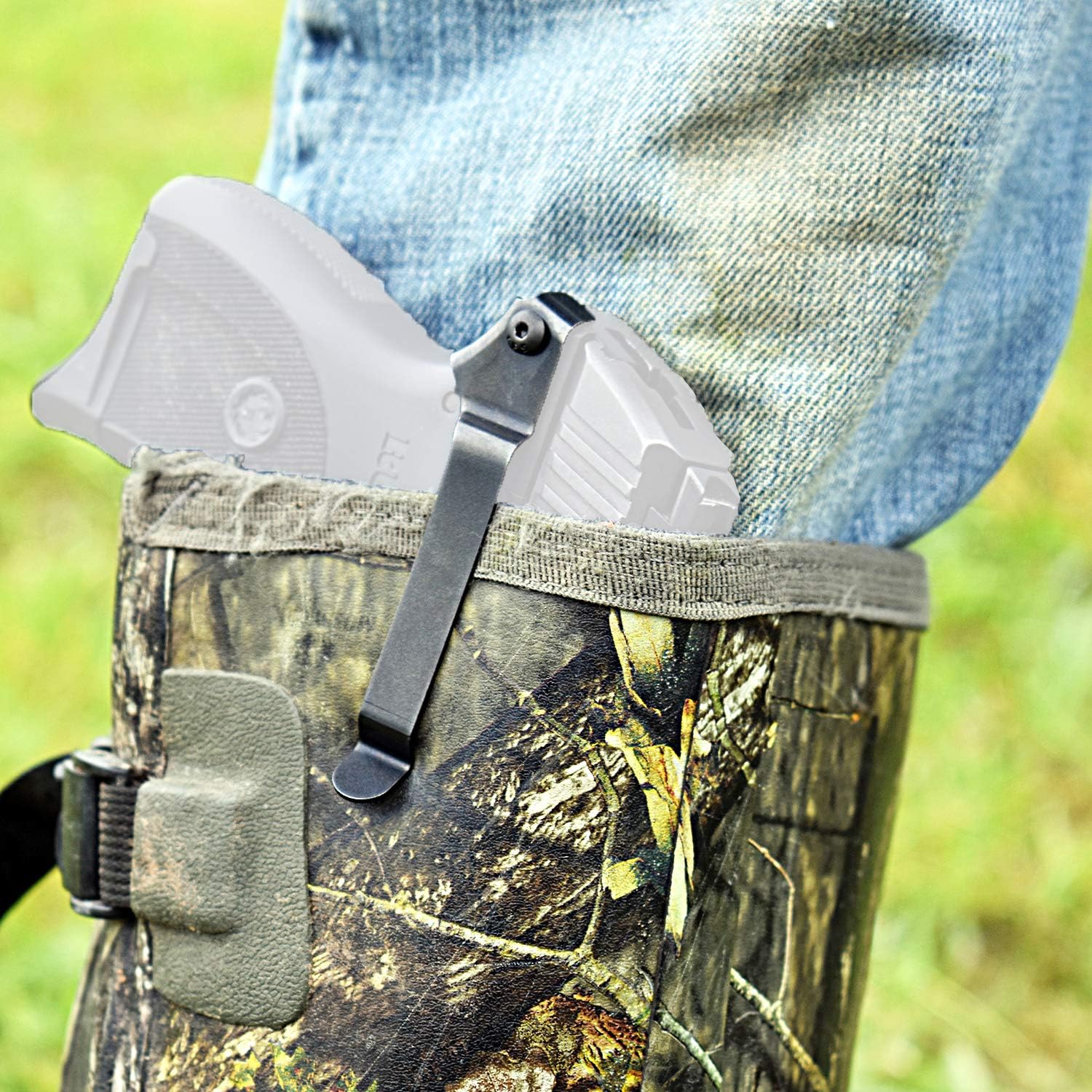 ClipDraw Gun Clip, Low Profile Slim Concealed Carry Easy Install American Made