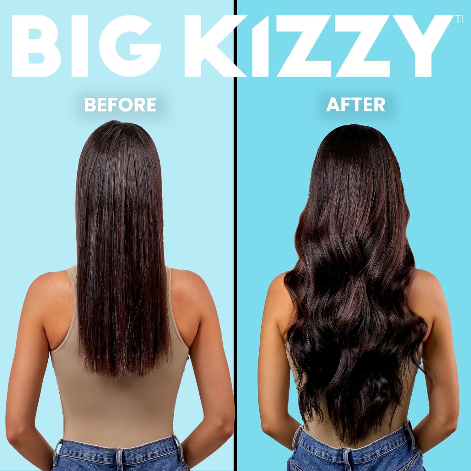 Big Kizzy F.A.T.T. Thickening Biotin Shampoo - Formulated for Extensions + Thin Hair - Sulfate & Paraben Free - Keratin & Color Safe Volumizing