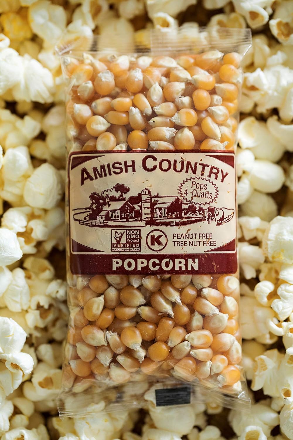 Amish Country Popcorn | 6 lb Bag | Mushroom Popcorn Kernels | Old Fashioned, Non-GMO and Gluten Free (Mushroom - 6 lb Bag)
