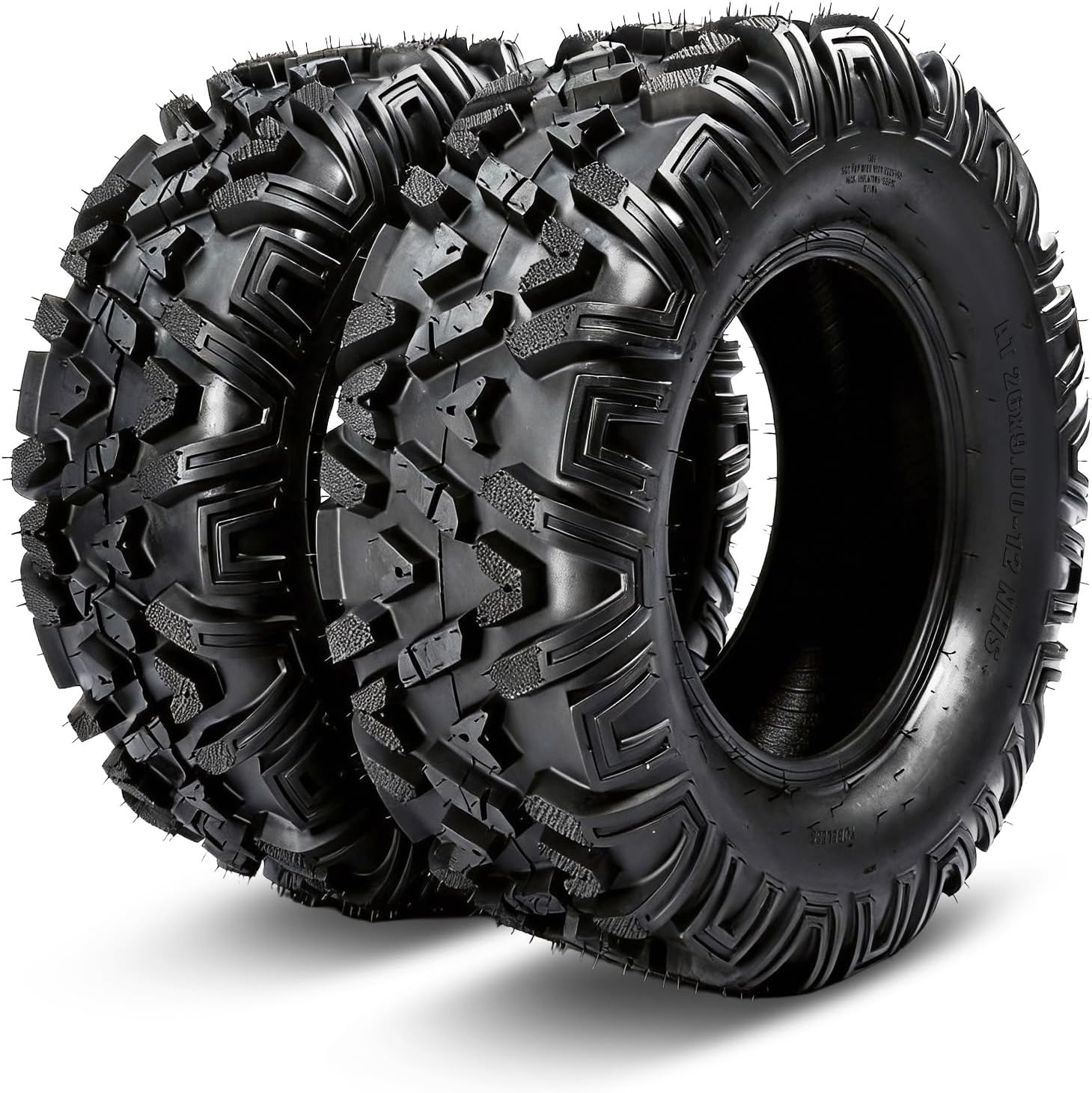 ATV/UTV Tires 26x9-12, 6-Ply Tubeless Tire, Set of 2 | 2pcs 26x9x12 ATV Tires, 6 PR